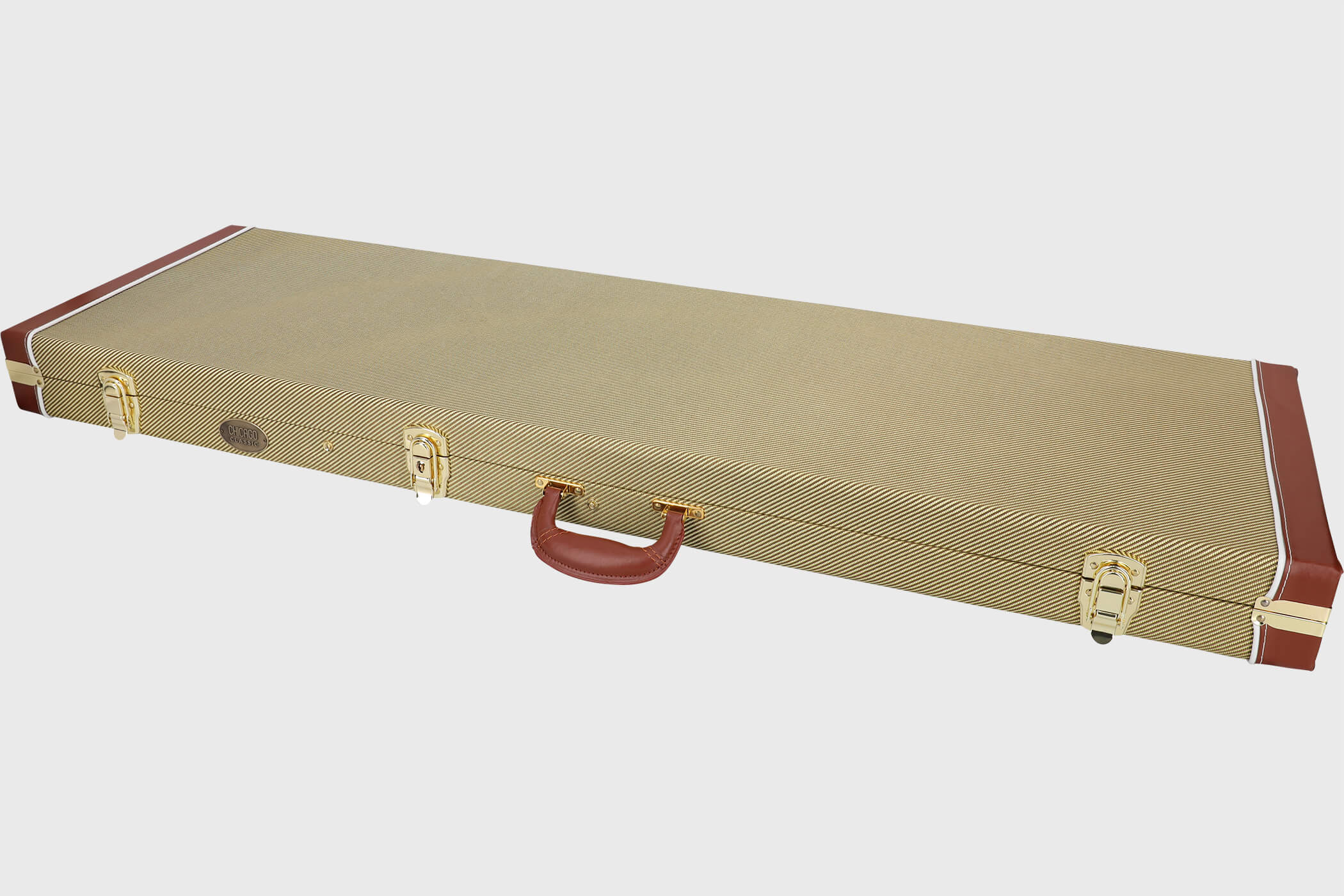Image of Chicago classic e bass koffer tweed yellow 2 grau 2100x1400