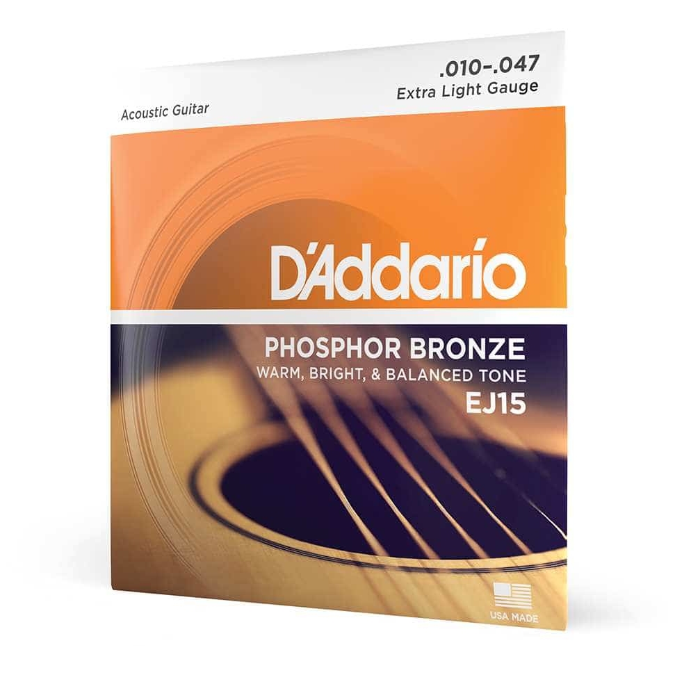 D’Addario - D’Addario EJ15 - Acoustic Phosphor Bronze 010-047 - 4