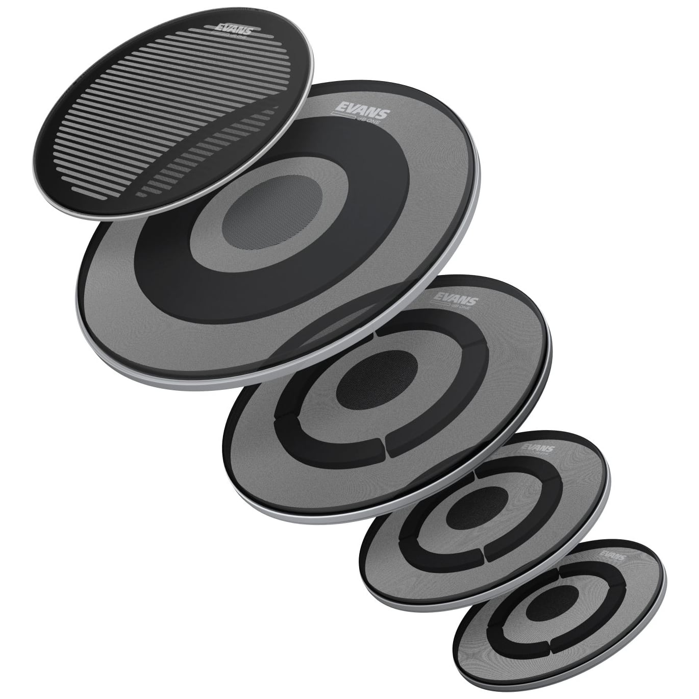 Image of Evans db one rock system + cymbals 10028984 2