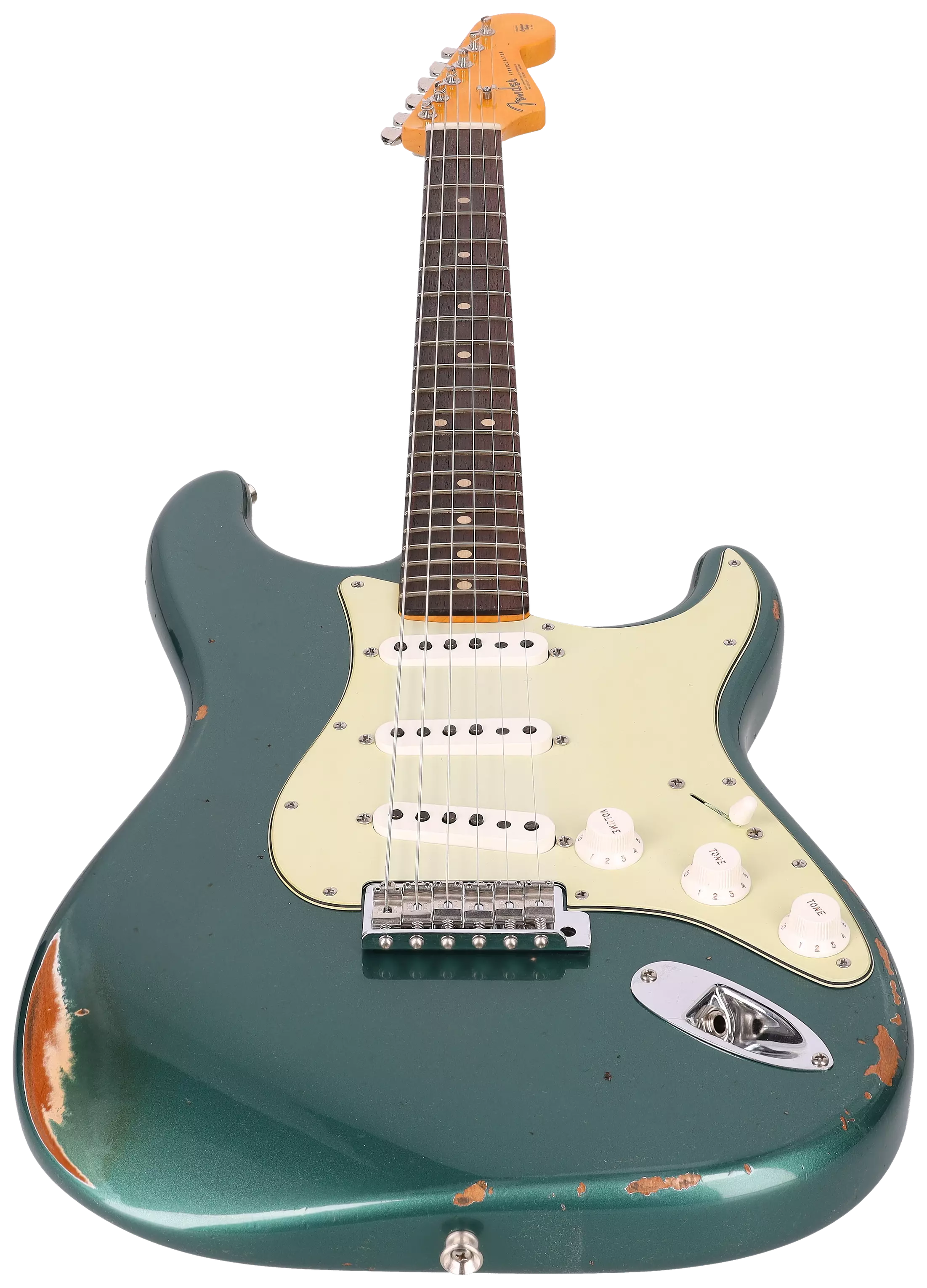 Fender Custom Shop 1963 Stratocaster Relic Aged Sherwood Green Metallic #1 3