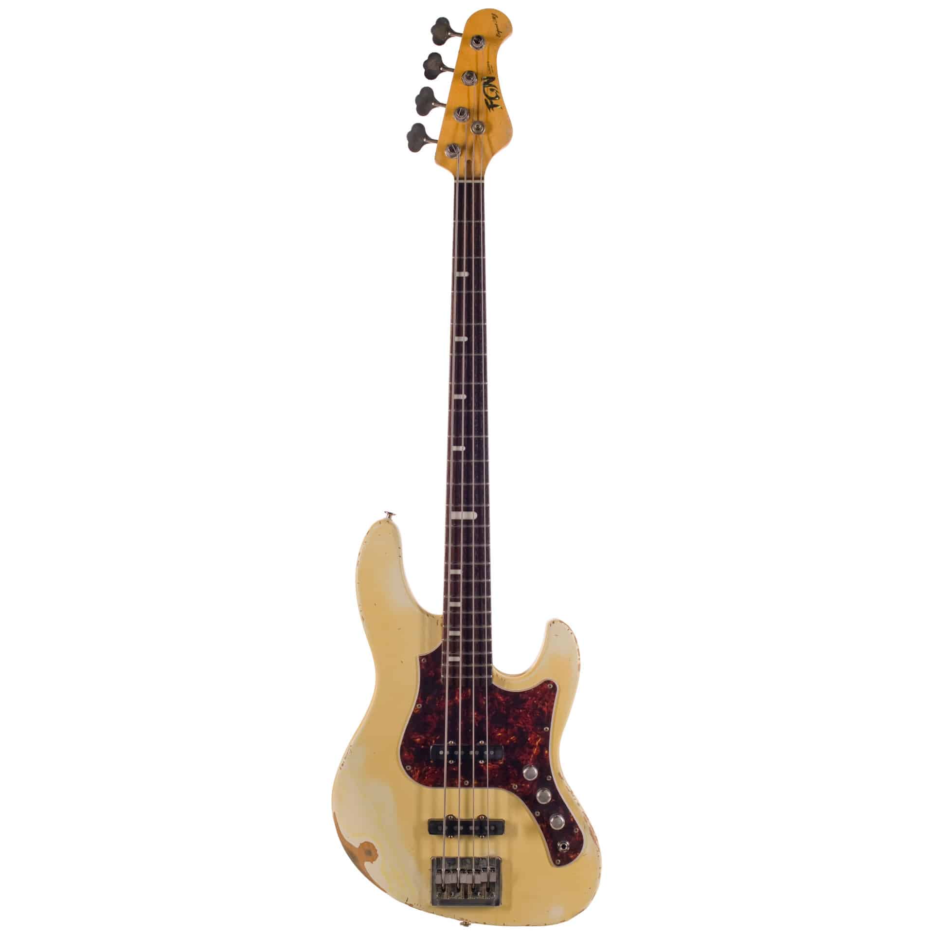 FGN Mighty Jazz Black Customized 4-String