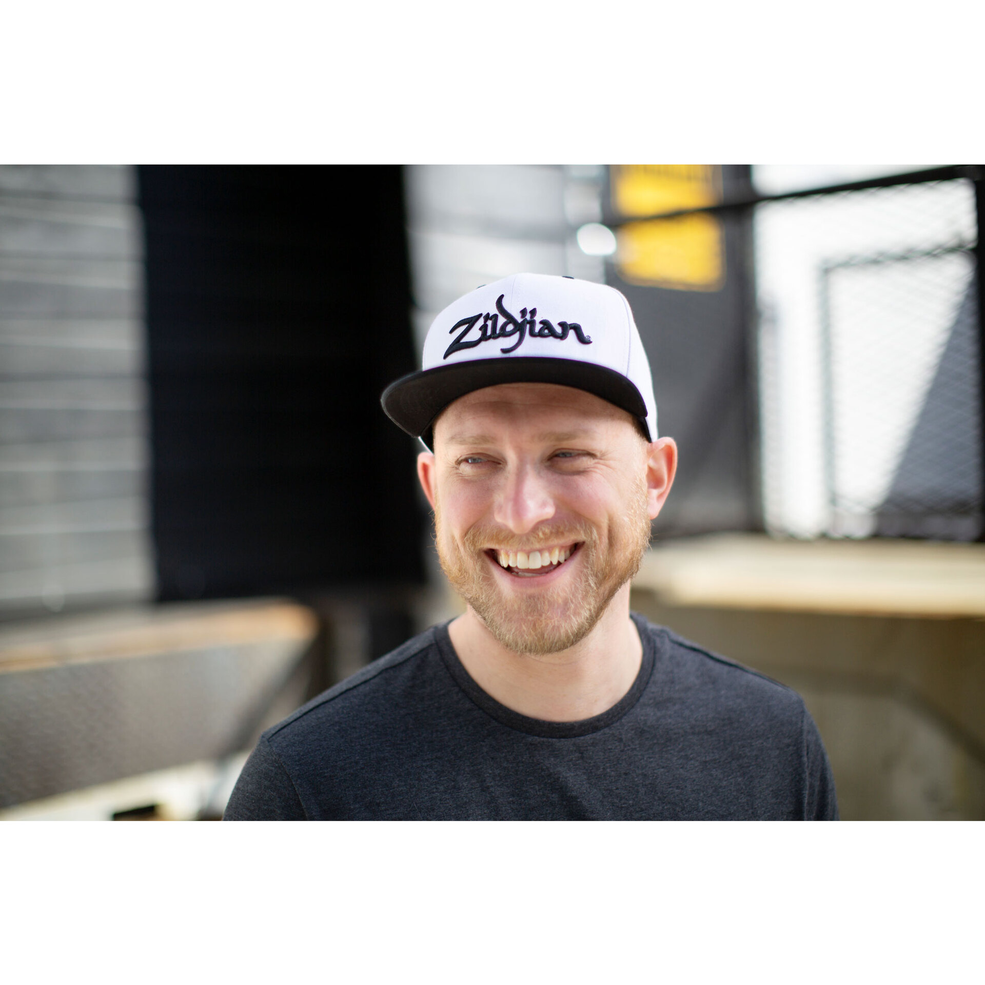 Zildjian ZAHC0022 Grey Baseball Cap Black Logo 4
