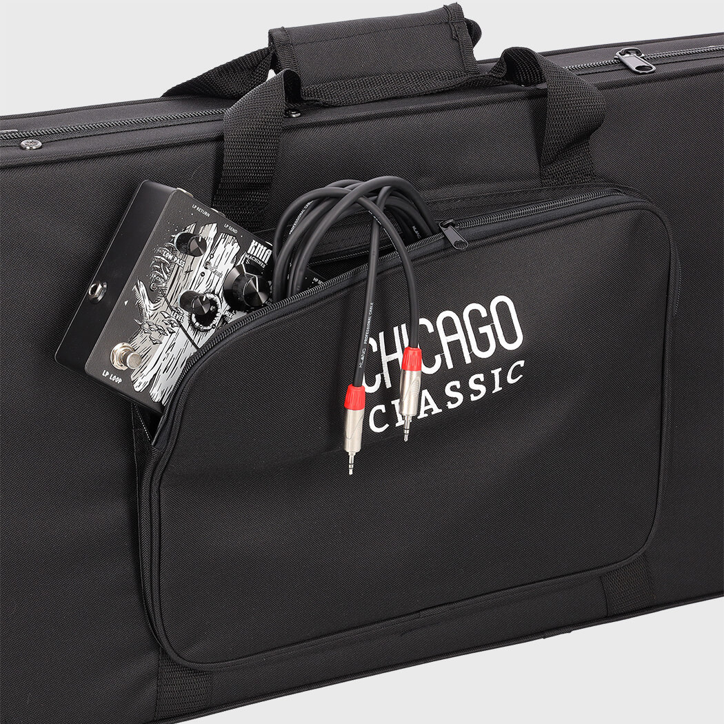 Image of Chicago classic lightweight koffer e gitarre schwarz 11 grau 1050