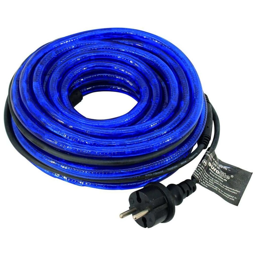 Eurolite - Eurolite Rubberlight RL1-230V Blau 9 Meter