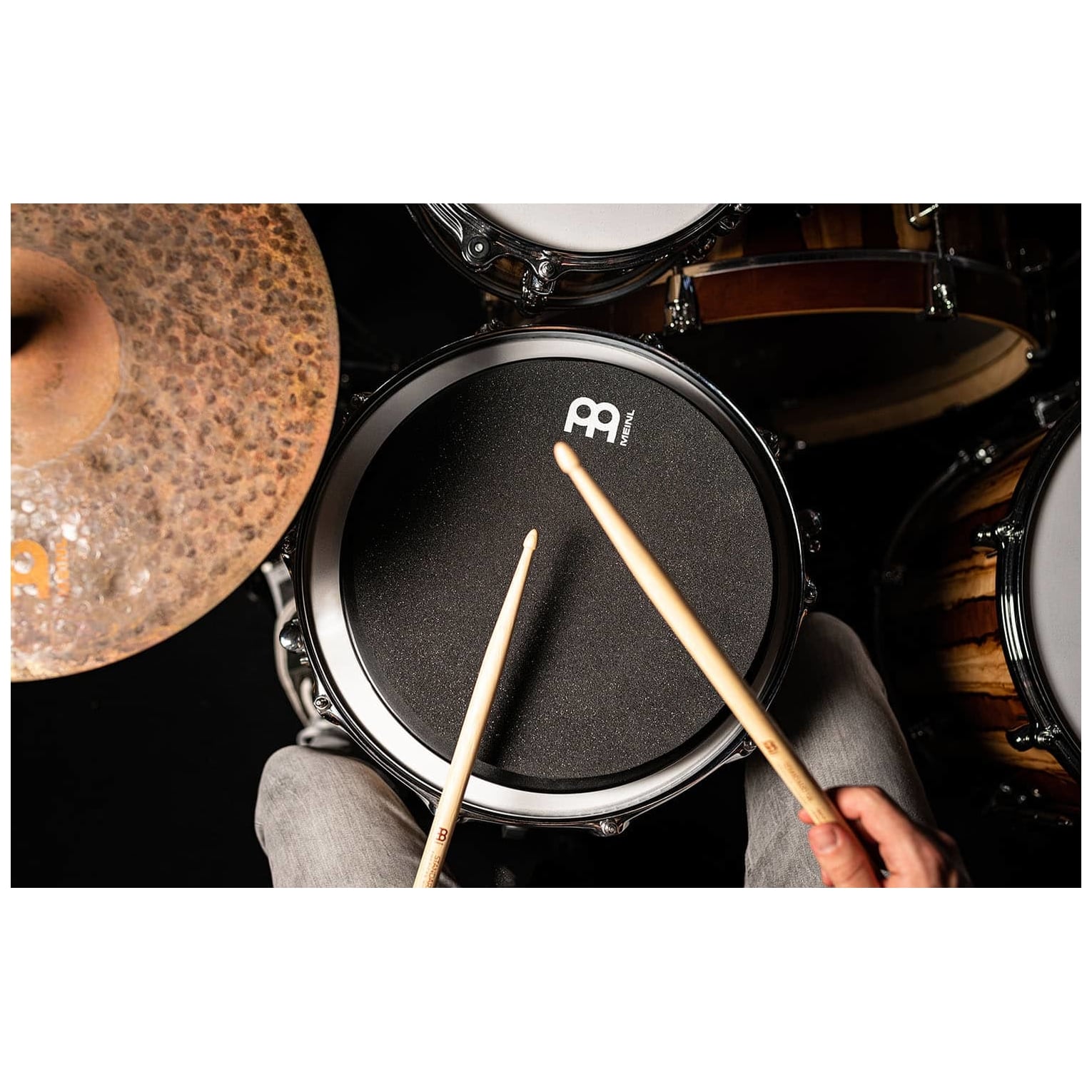 Meinl Cymbals - Meinl Cymbals MMP12BK 12 Marshmallow Practice Pad, Black - 1