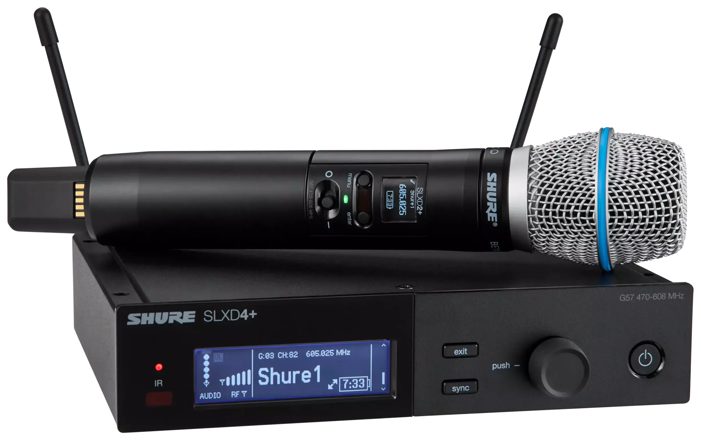 Shure SLXD24+ /B87A G65 Digitales Drahtlossystem
