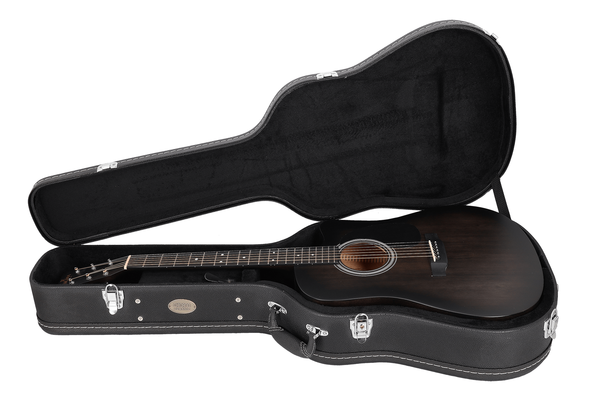 Image of Chicago classic holzkoffer dreadnought schwarz 5 2100x1400