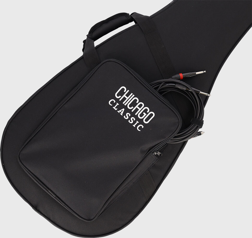 Image of Chicago classic lightweight koffer klassikgitarre schwarz 13