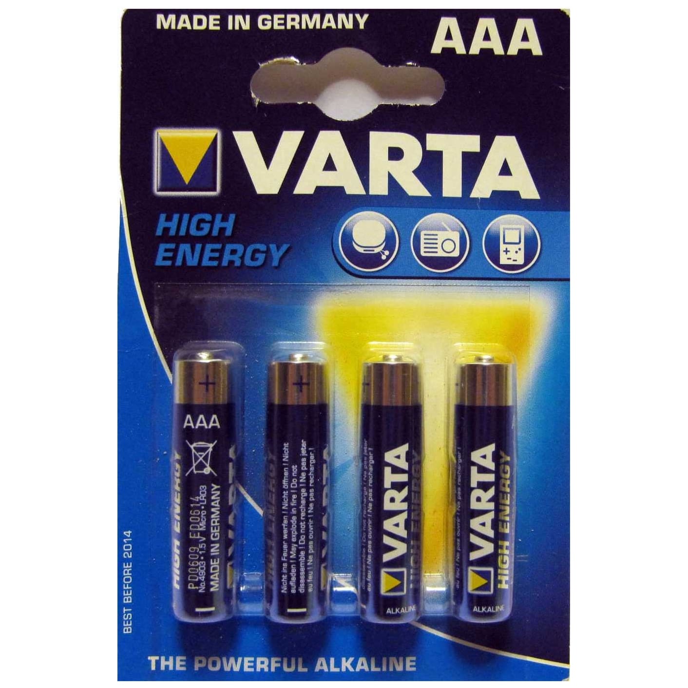 Varta - Varta 4903 AAA High Energy 4er Pack