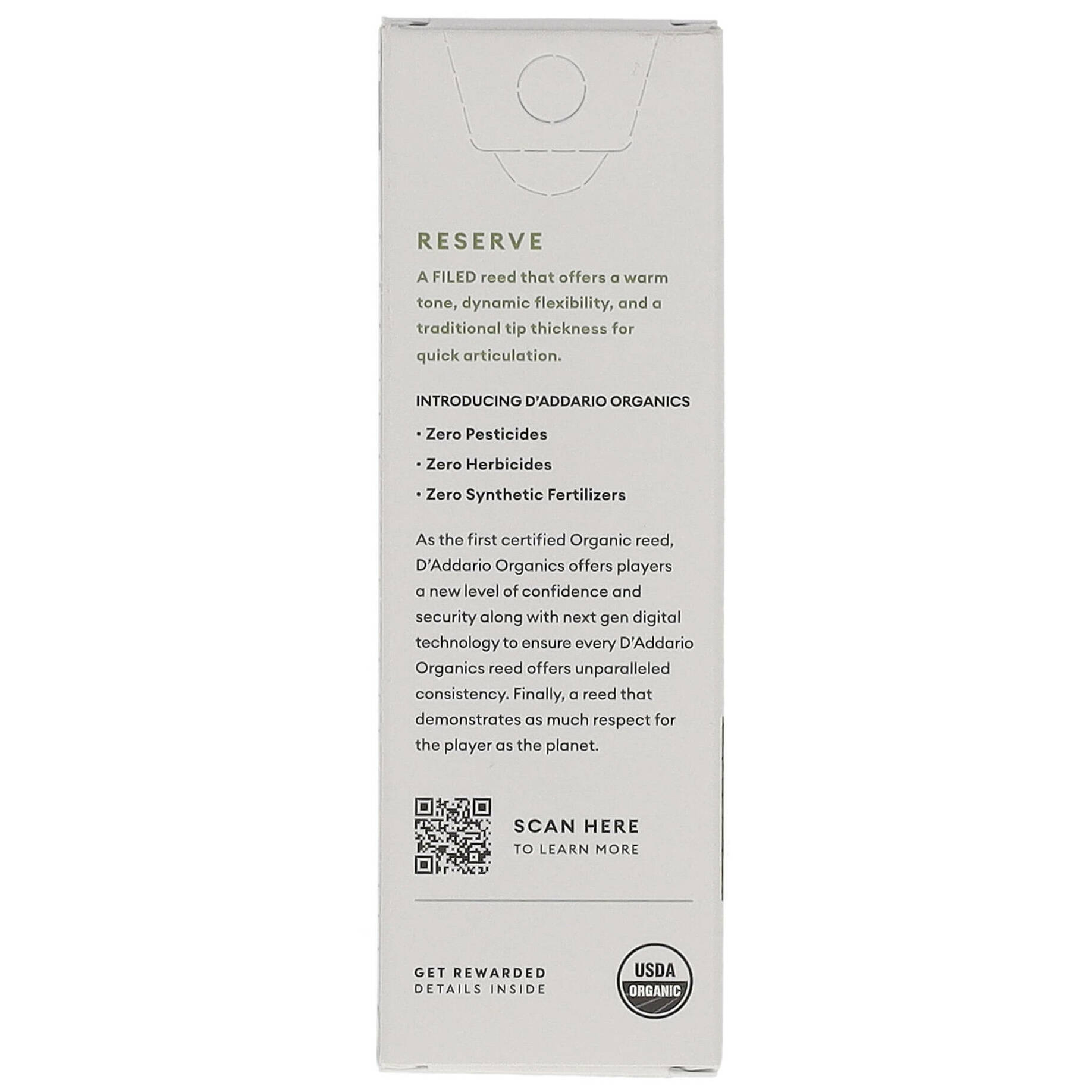 D’Addario Woodwinds Organic Reserve - Baritone Saxophone 3,0+ - 5er Pack 1