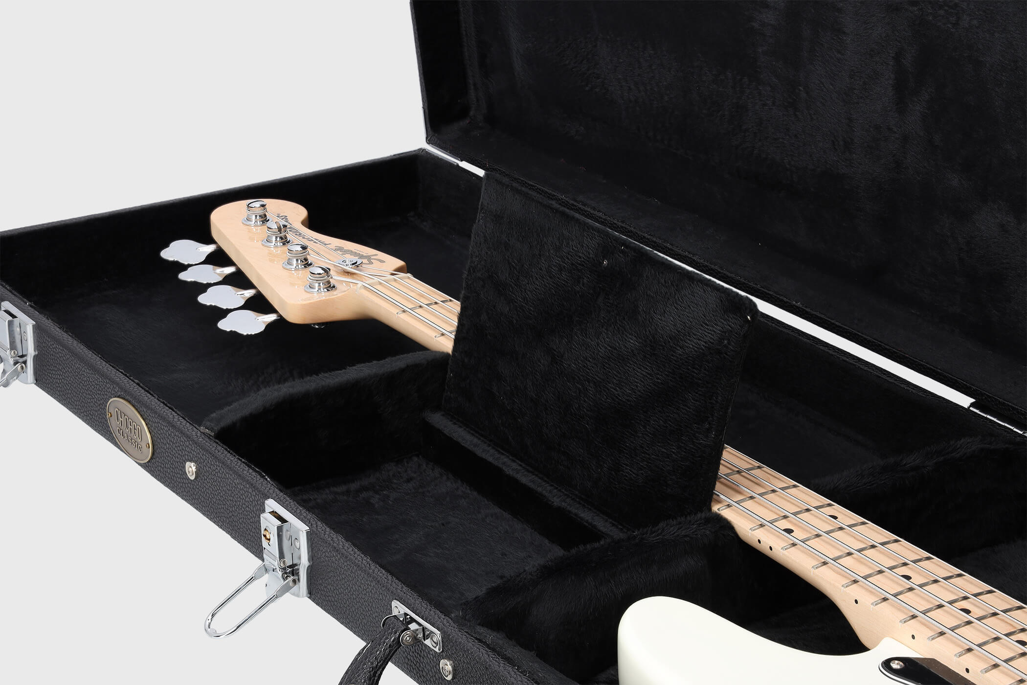Image of Chicago classic e bass rechteckkoffer schwarz 8 grau 2100x1400