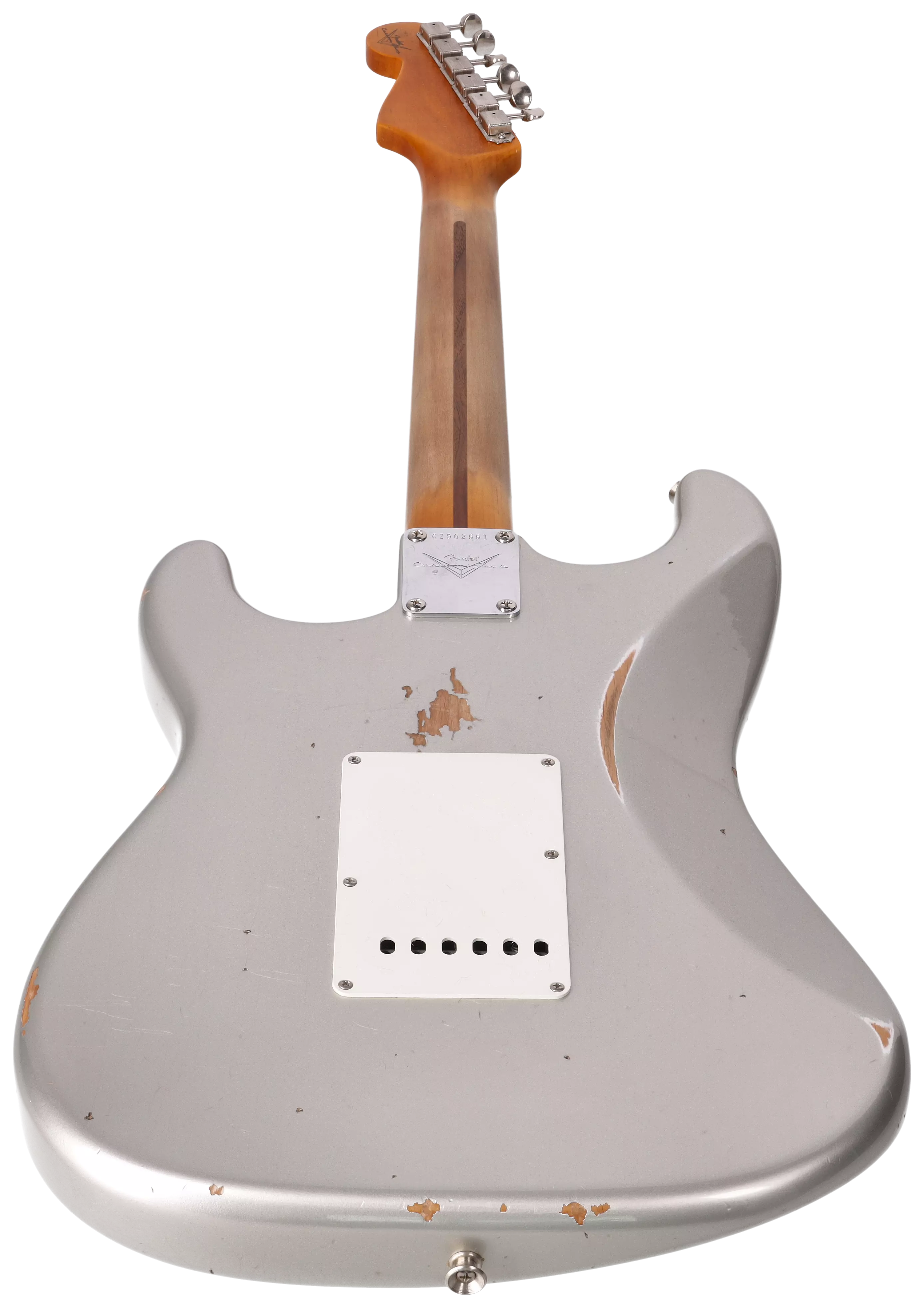 Fender Custom Shop 1963 Stratocaster Relic Aged Inca Silver Metallic #2 6