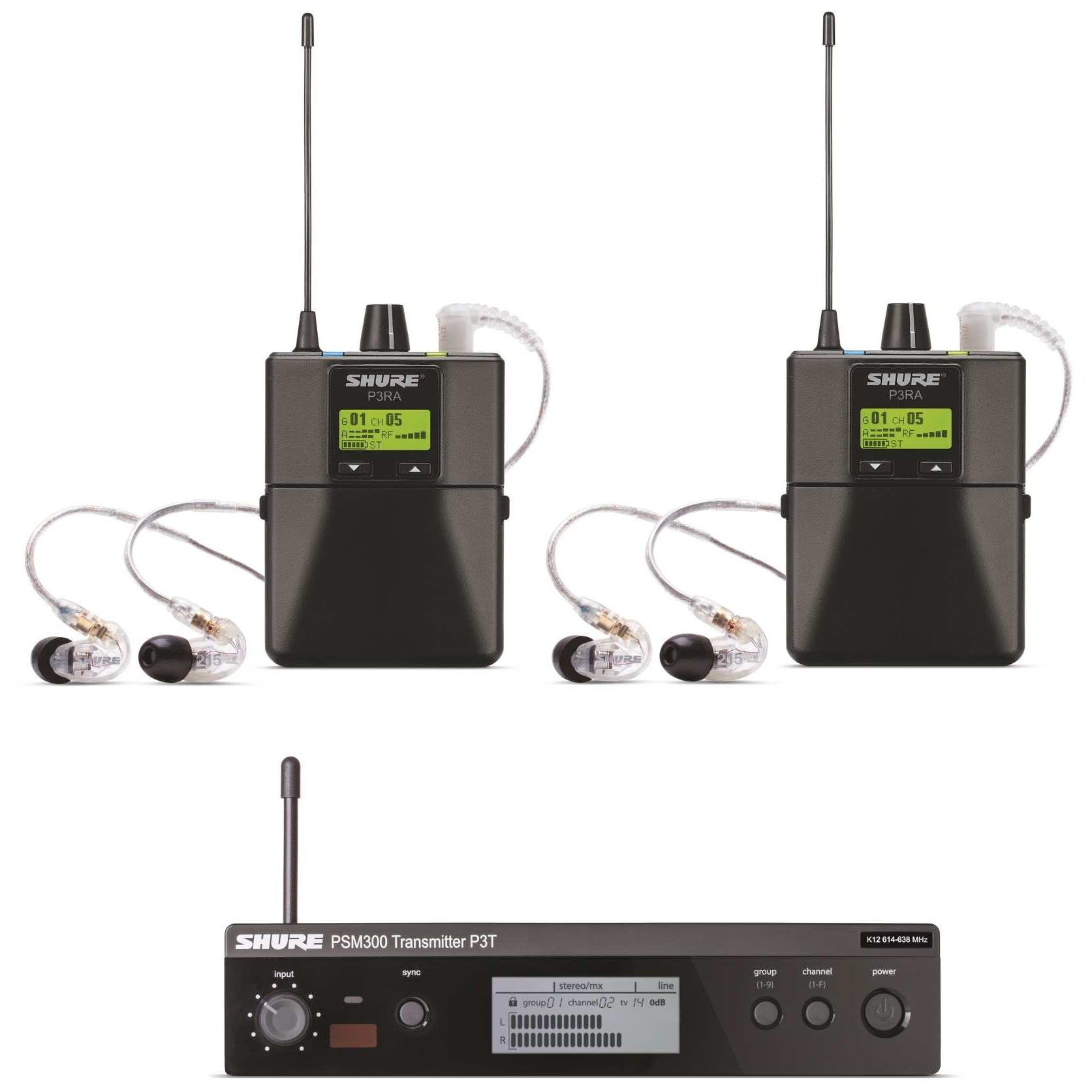 Shure - Shure PSM 300 TwinPack Pro P3TERA215TWP-T11