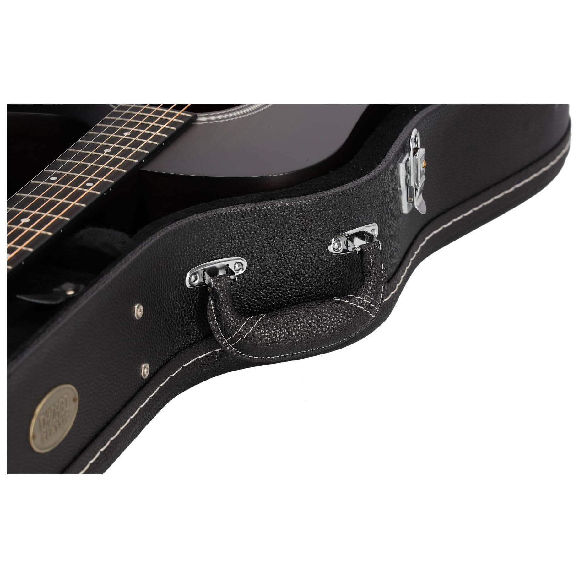 Chicago Classic Holzkoffer Dreadnought Schwarz 6
