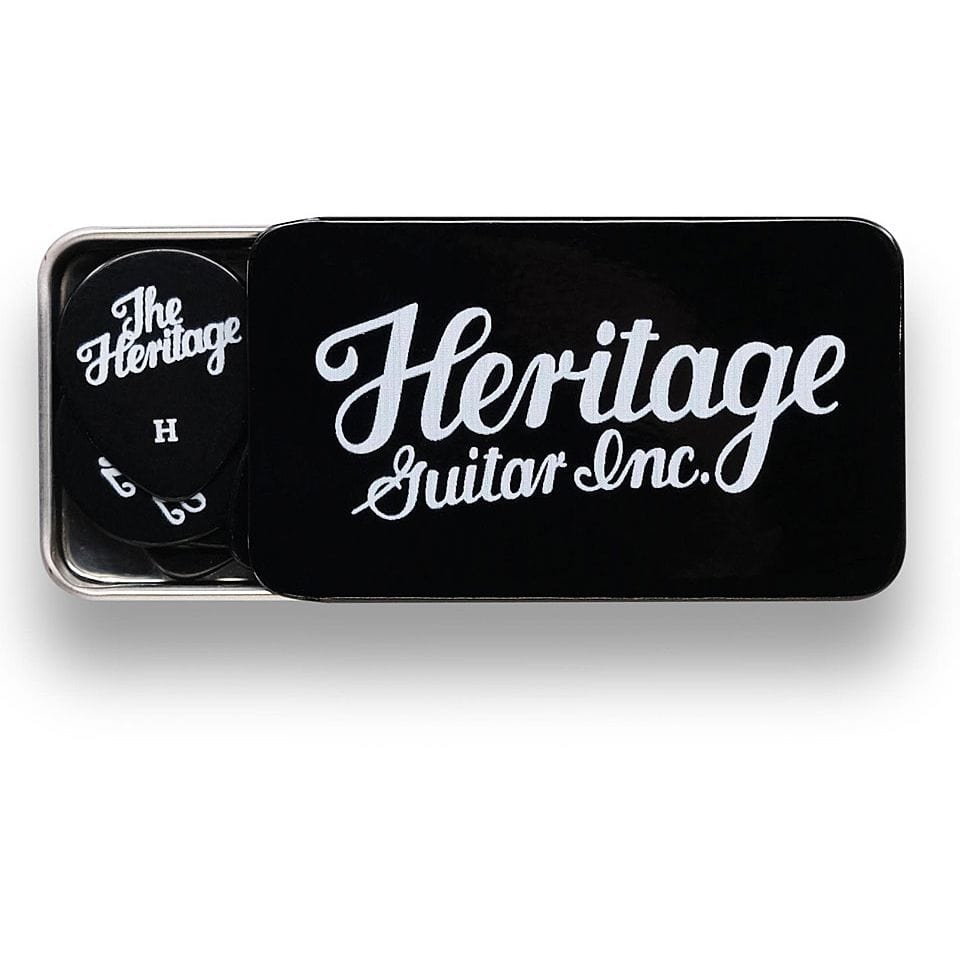 Heritage Celluloid 347 Black Heavy 12 Stück Tin Box