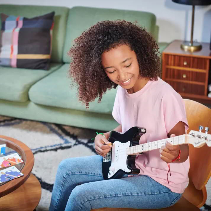  Mini Fender x loog Stratocaster Black 5