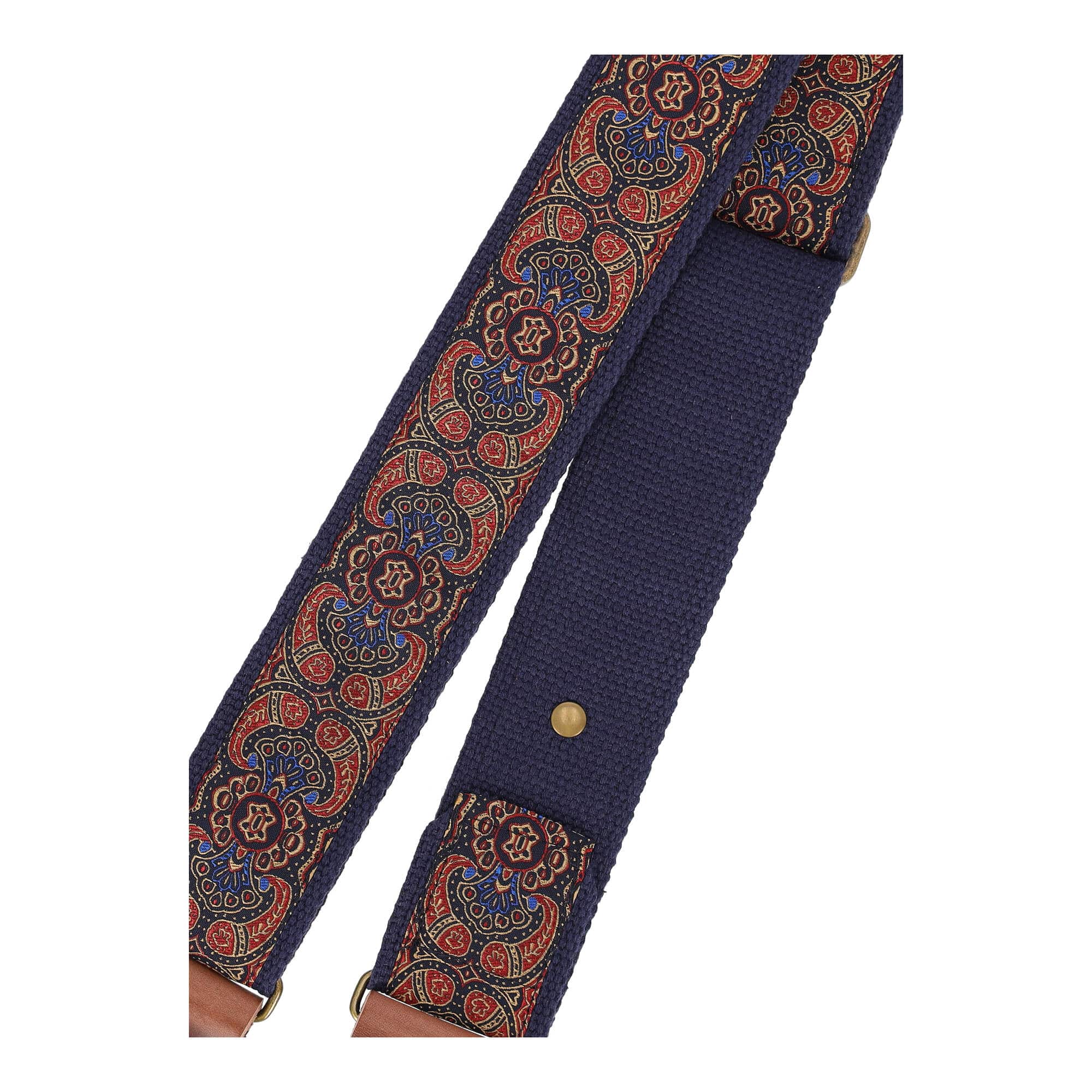 Image of Steyner straps retro gitarrengurt  a endlicht lau rot 5