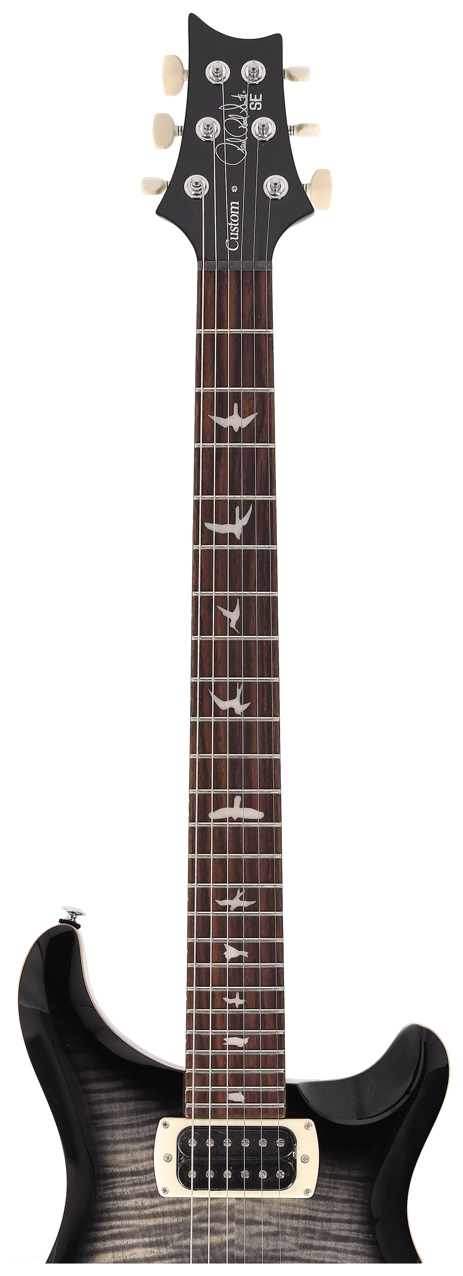 PRS SE Custom 24 Faded Gray Black Burst - session Select  - 9