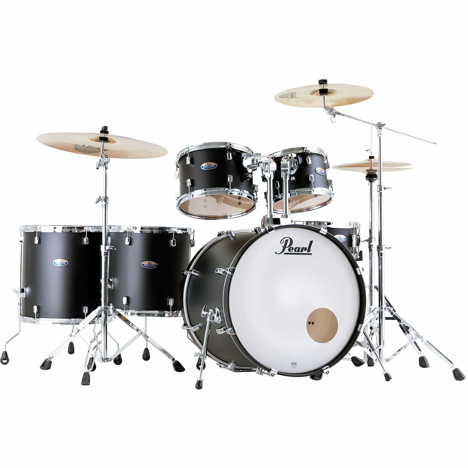 Pearl Decade Maple 22" Satin Slate Black Drumset