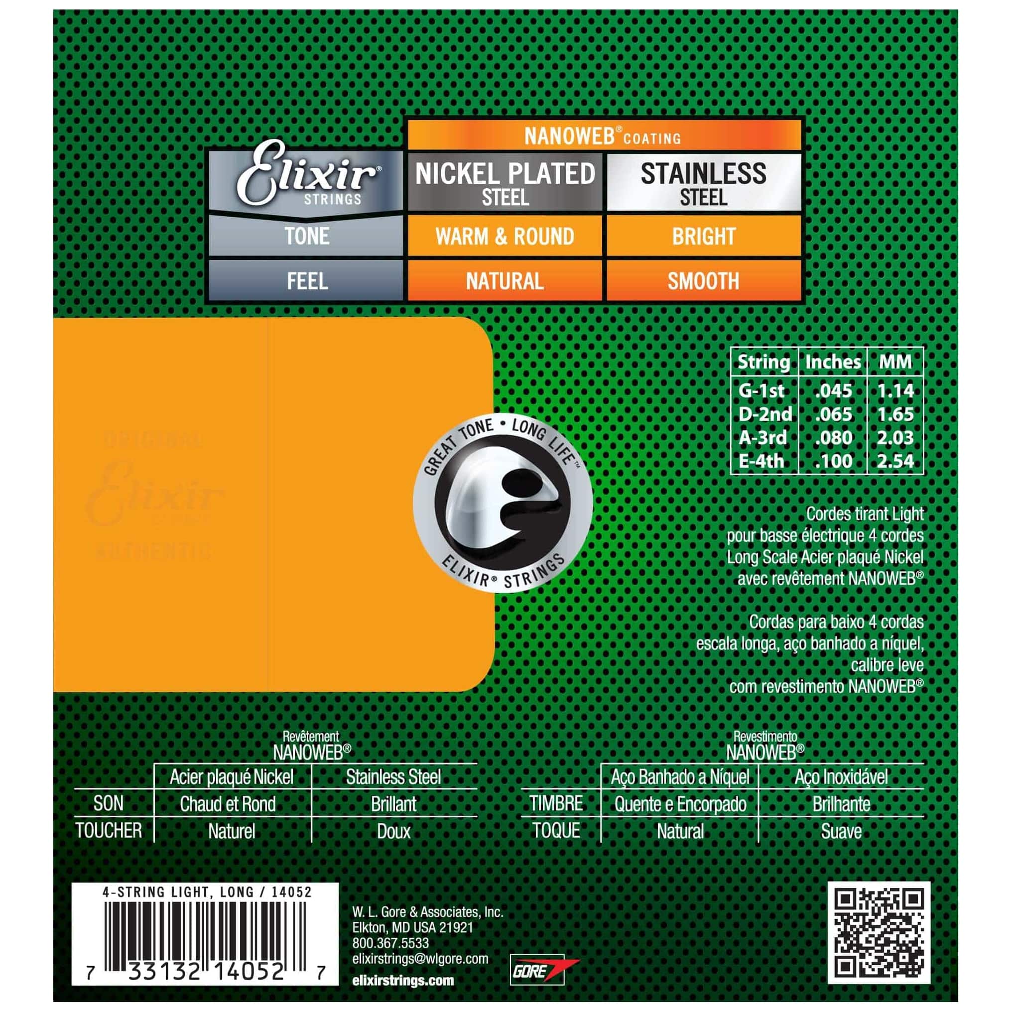 Elixir - Elixir 14052 Nanoweb Light E-Bass - 1