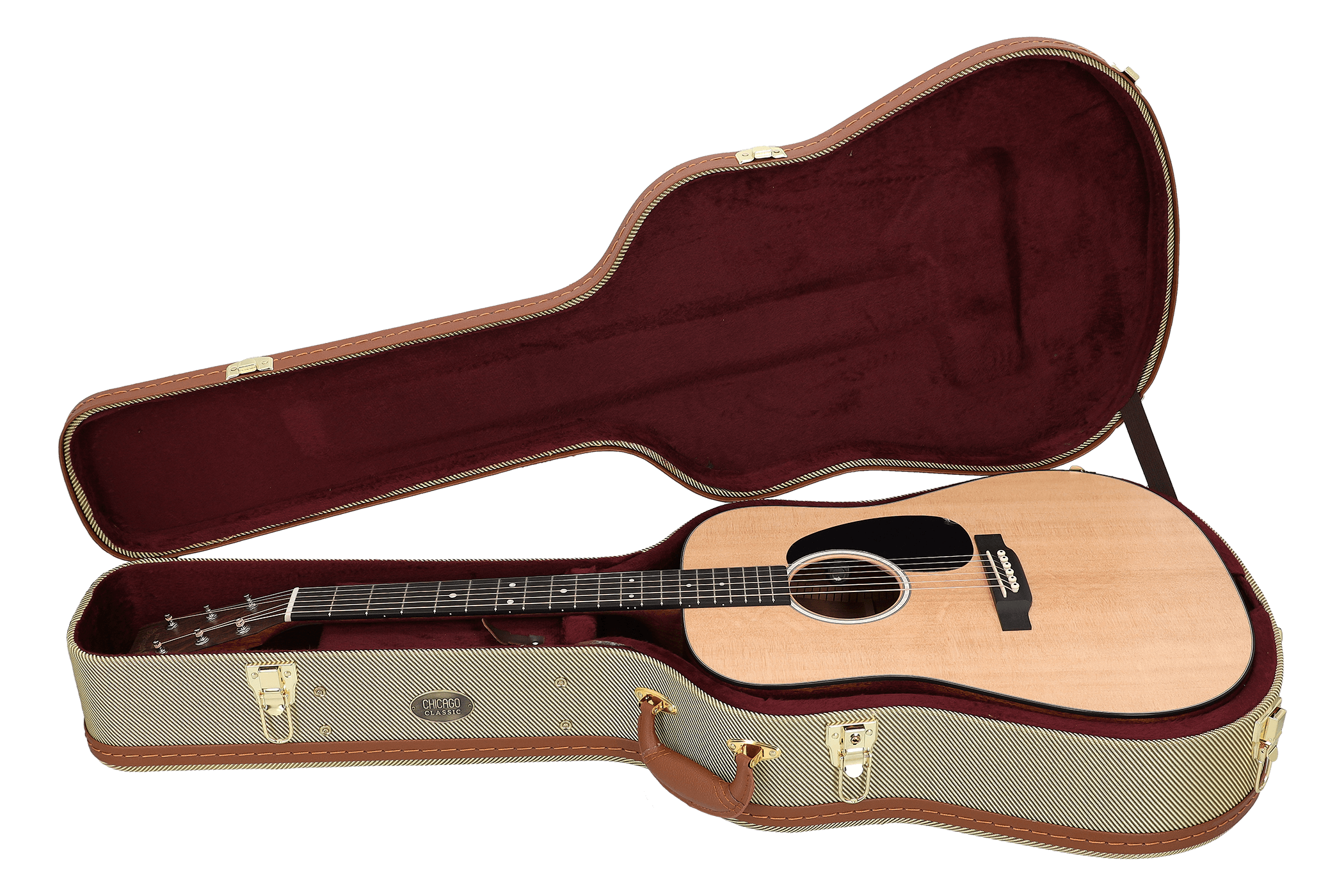 Image of Chicago classic holzkoffer dreadnought tweed 5 2100x1400