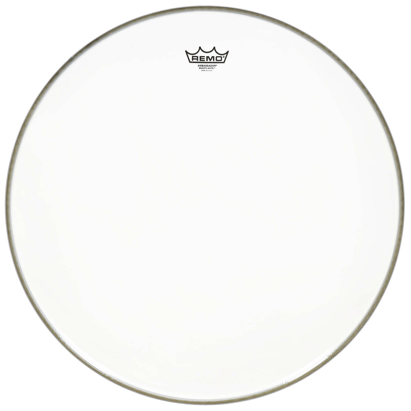 Remo Ambassador - Bass Drum Fell - 22 - Smooth White