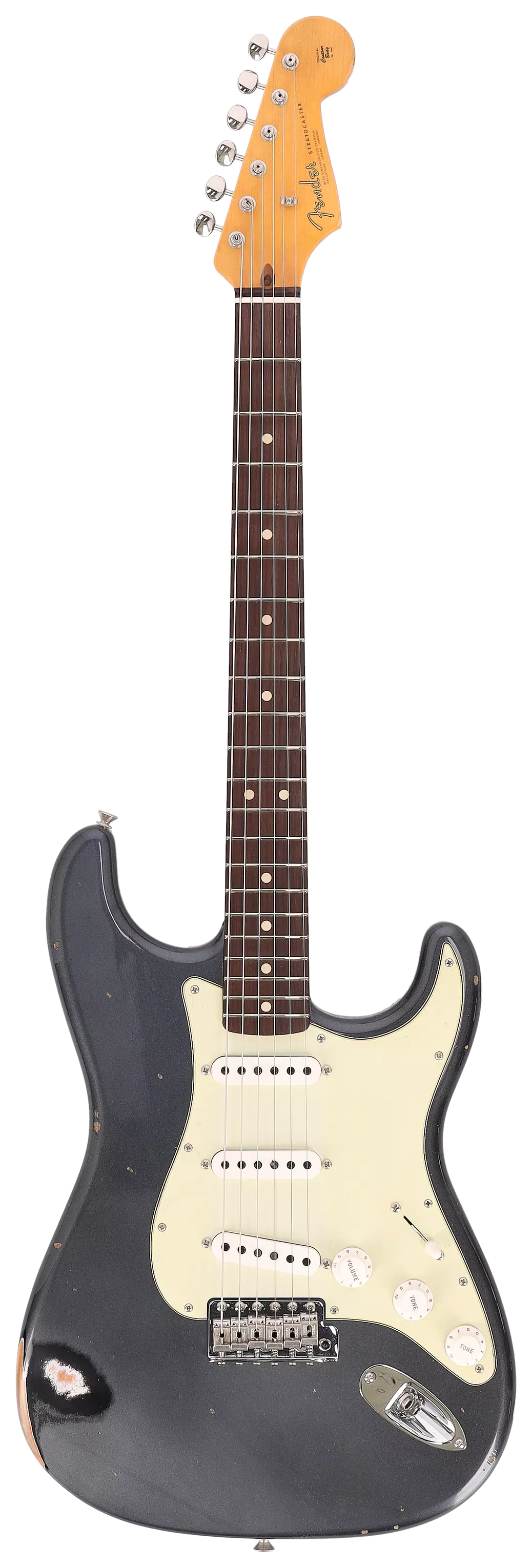 Fender Custom Shop 1963 Stratocaster Relic Aged Black Metallic