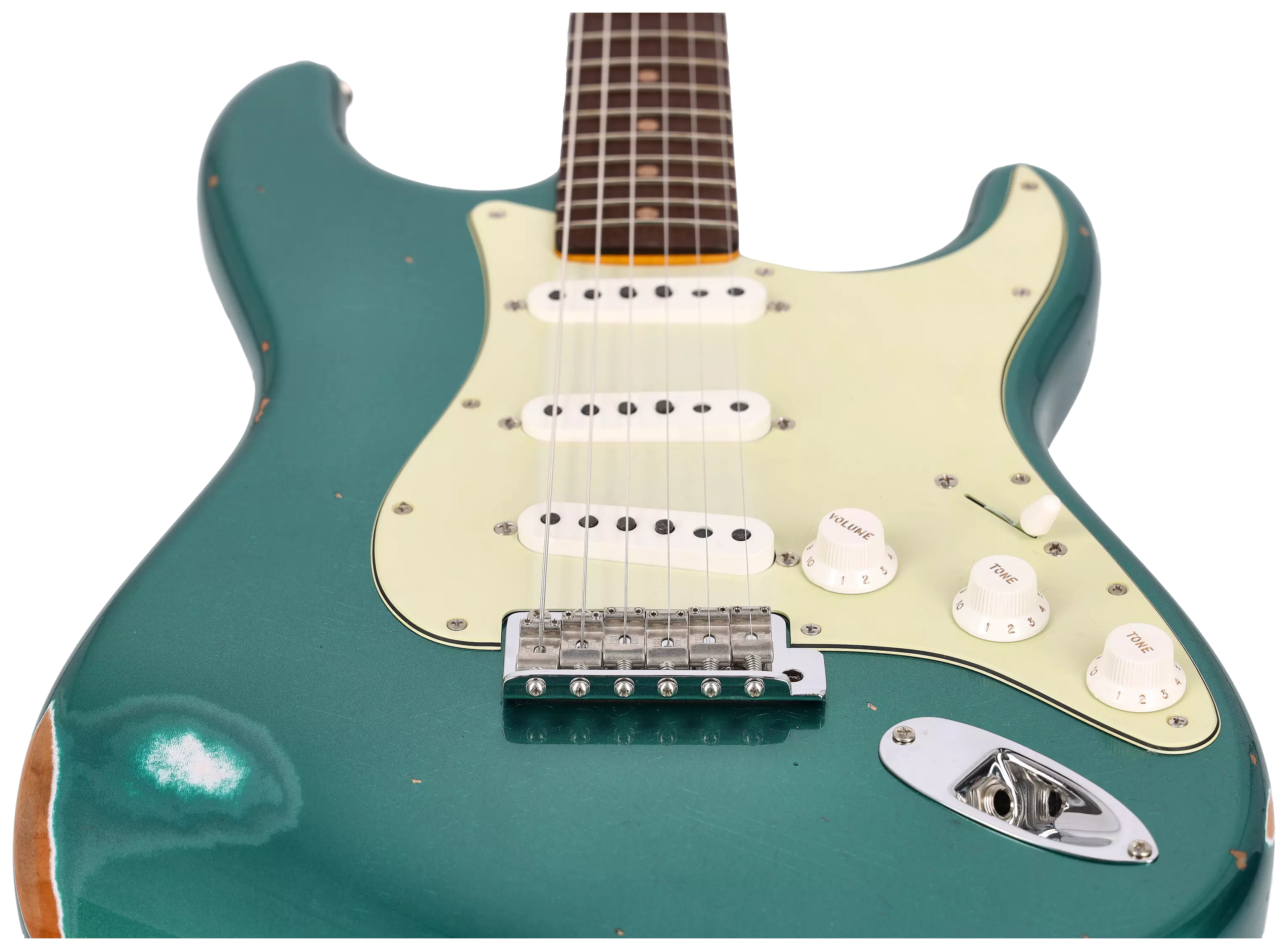 Fender Custom Shop 1963 Stratocaster Relic Aged British Racing Green Metallic #CZ562787 4