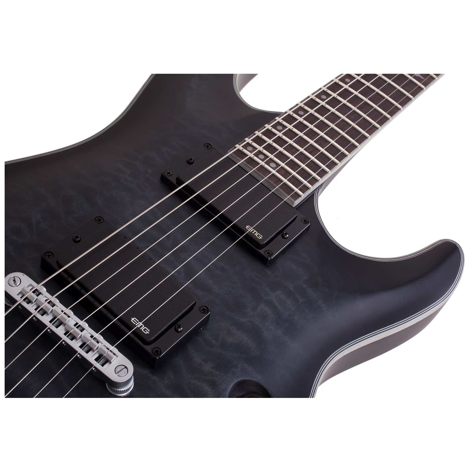 Schecter - Schecter Platinium C-1 See-Thru Black Satin - 2