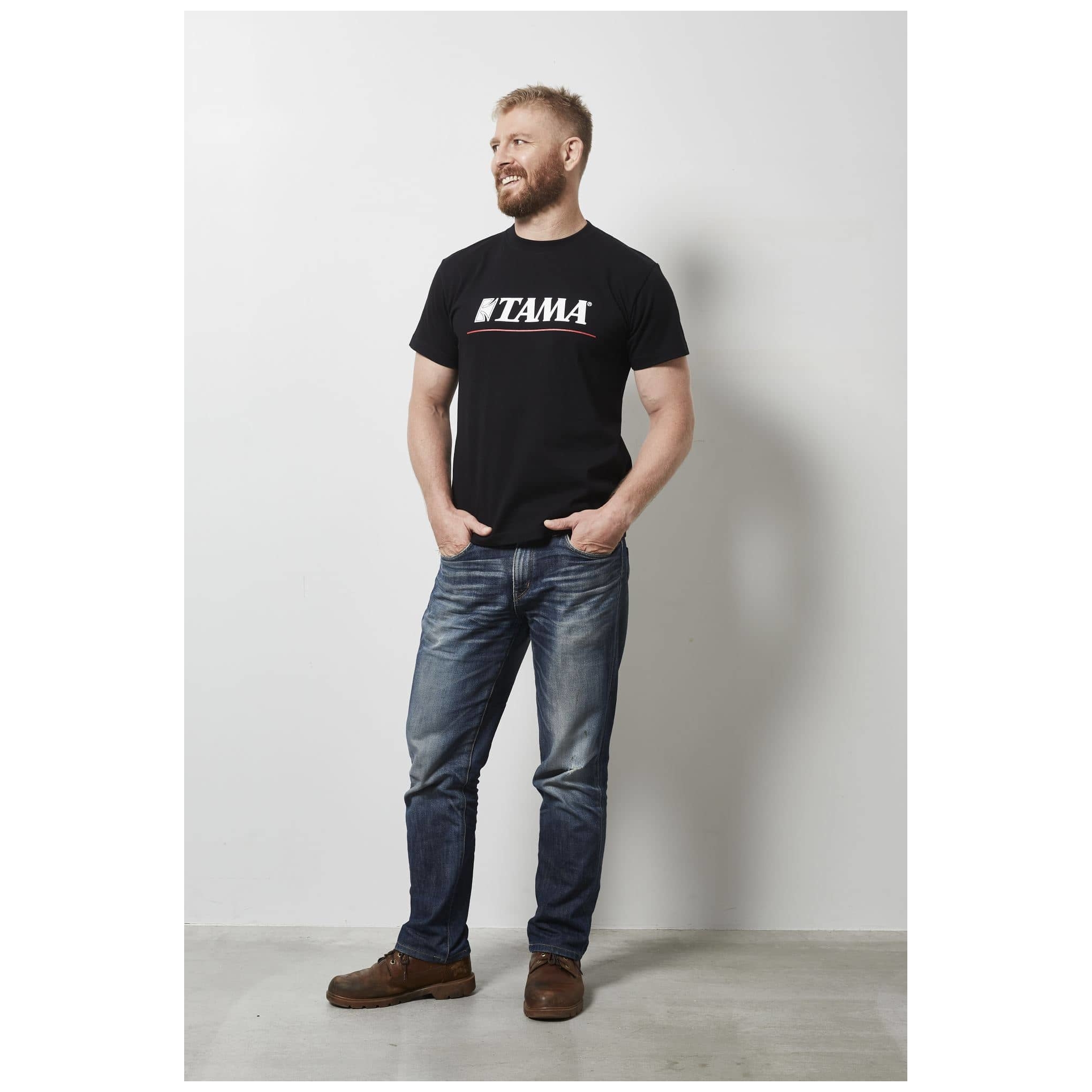 Tama TAMT004XL T-Shirt Logo - Red Line Schwarz - XL 12000203-2