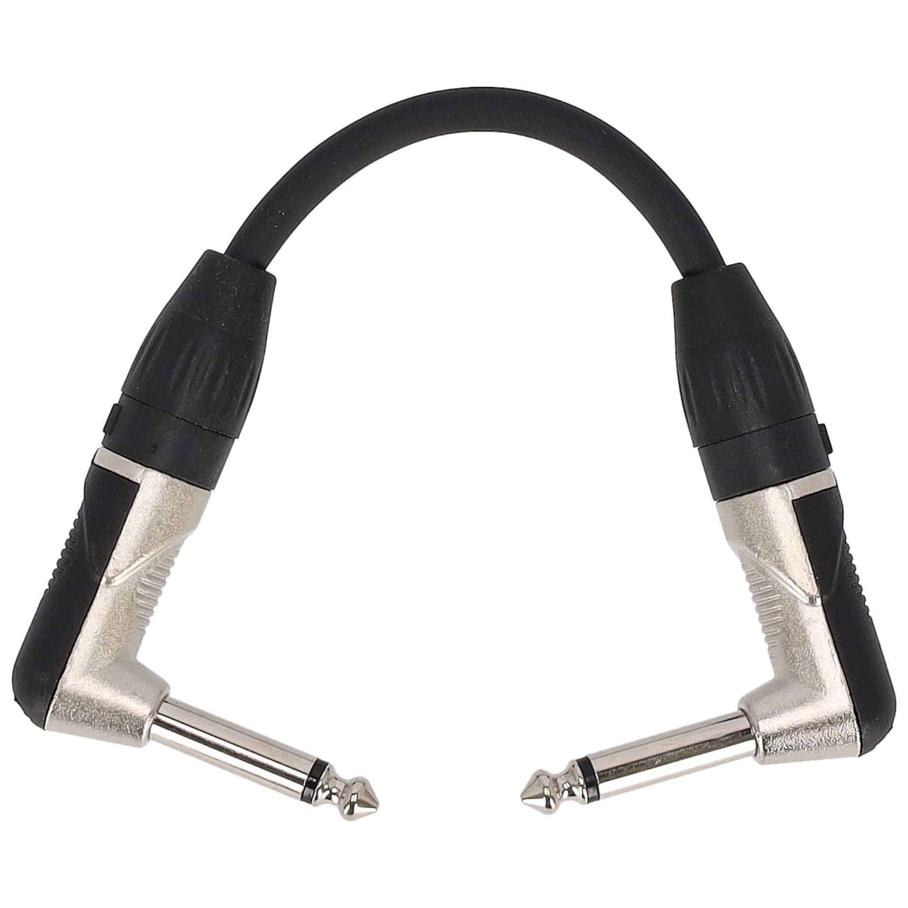 Klang - Klang Patchkabel, 0,15 Meter 6,3 mm Winkelklinke, male, mono - 6,3mm Winkelklinke, male, mono