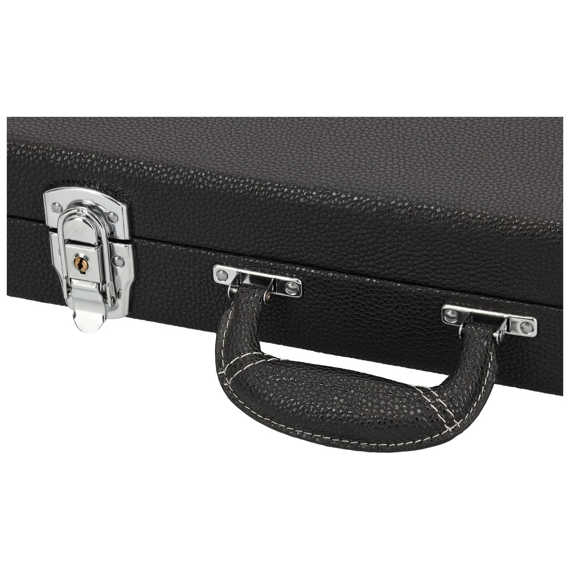 Chicago Classic E-Gitarre Rechteckkoffer Schwarz 4