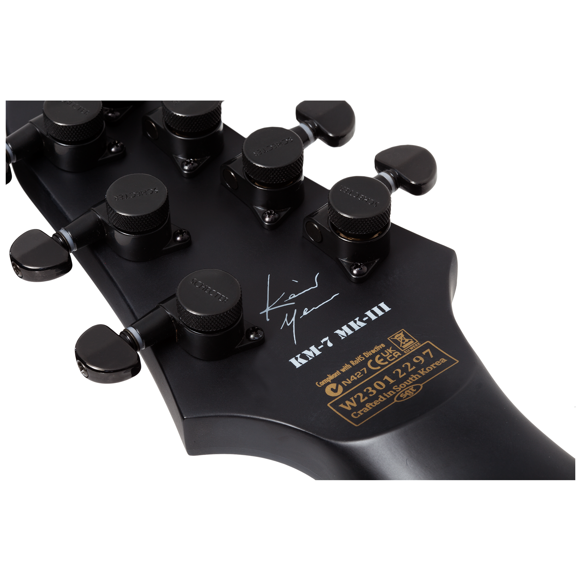 Schecter Keith Merrow MKIII KM-7 Legacy Trans Black Burst Signatur Keith Merrow 18
