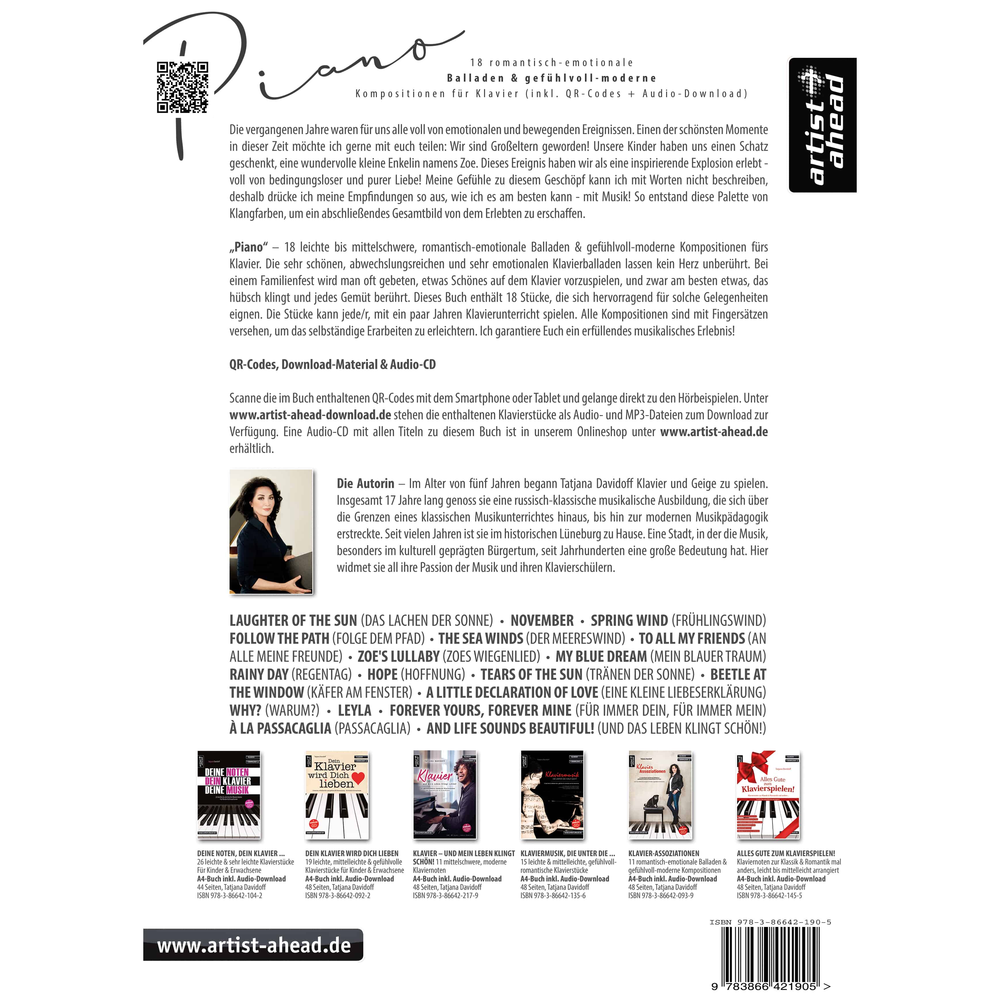 Artist Ahead Piano - Tatjana Davidoff 1