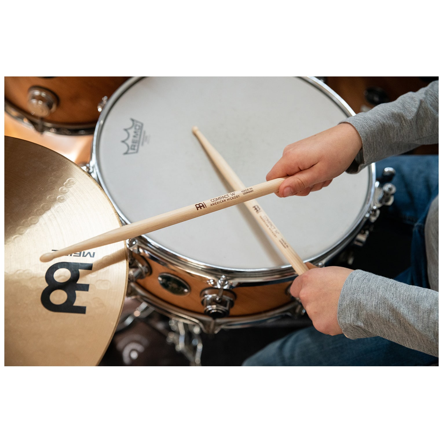 Image of Meinl stick  brush compact 14 drumstick american hickory 10026740 11