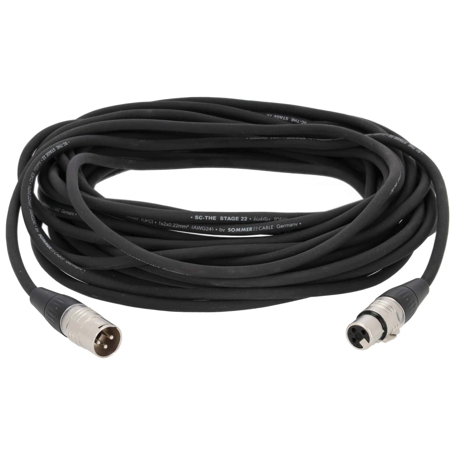 Sommer Cable SGHN-1500-SW Stage 22 Highflex XLR Male - XLR Female 15 Meter 1