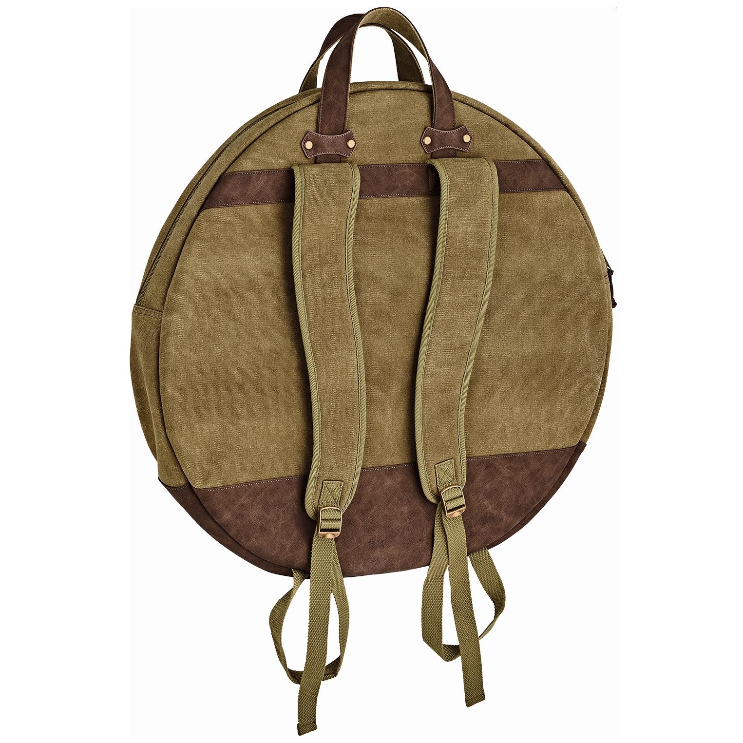 Image of Meinl cymbals mwc22kh 22 canvas collection cymbal bag  vintage khaki 10028396 4