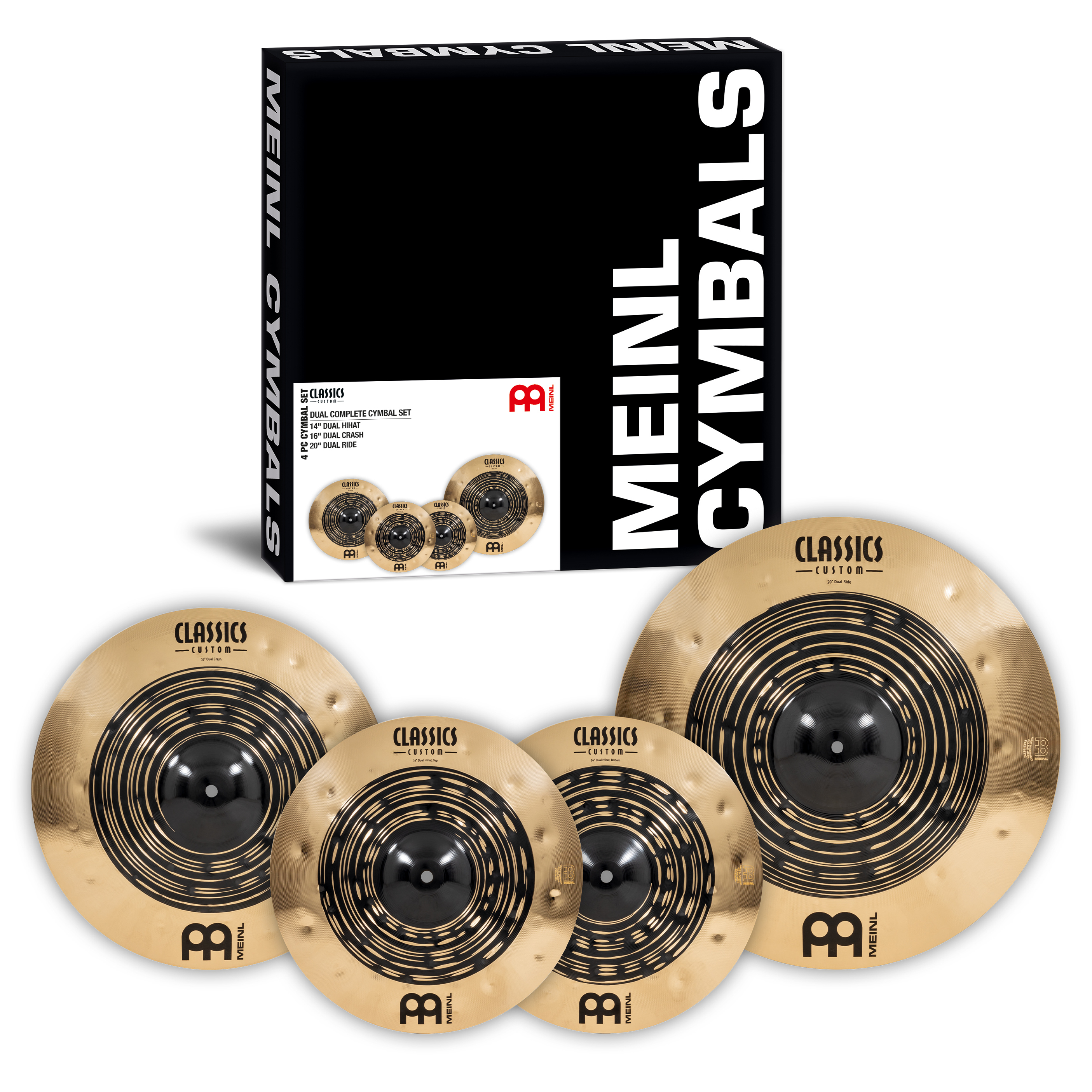 Meinl Cymbals CCDU141620 - Classics Custom Dual Complete Cymbal Set 10025888-0