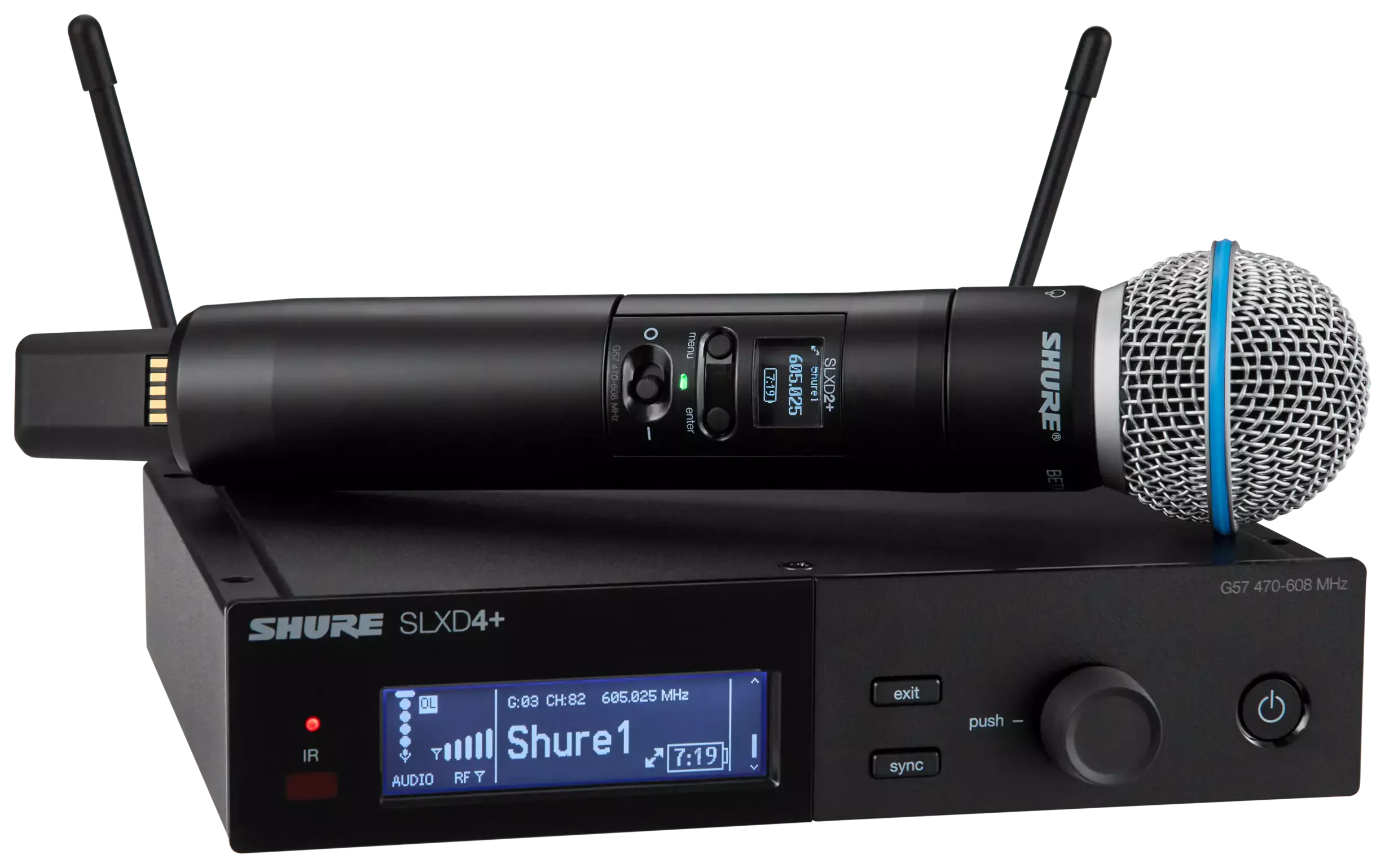 Shure SLXD24+ /B58 G65 Digitales Drahtlossystem