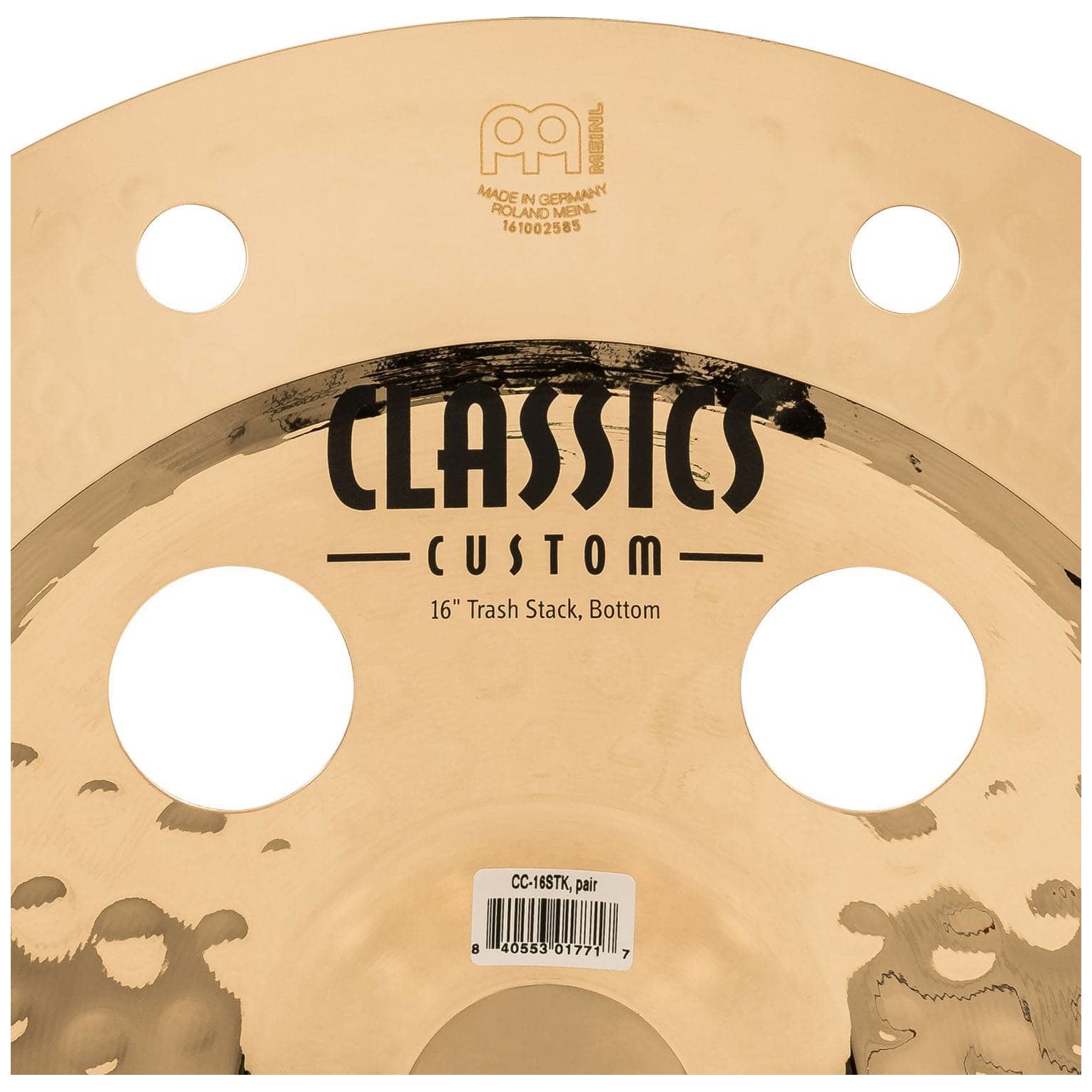 Meinl Cymbals - Meinl Cymbals CC-16STK - 16 Classics Custom Brilliant Trash Stack - 9