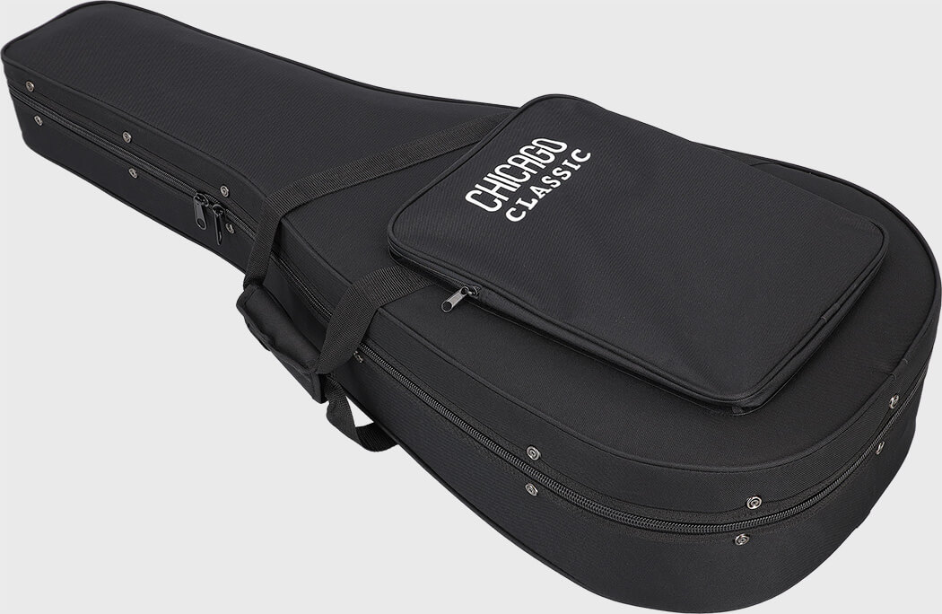 Image of Chicago classic lightweight koffer klassikgitarre schwarz 2