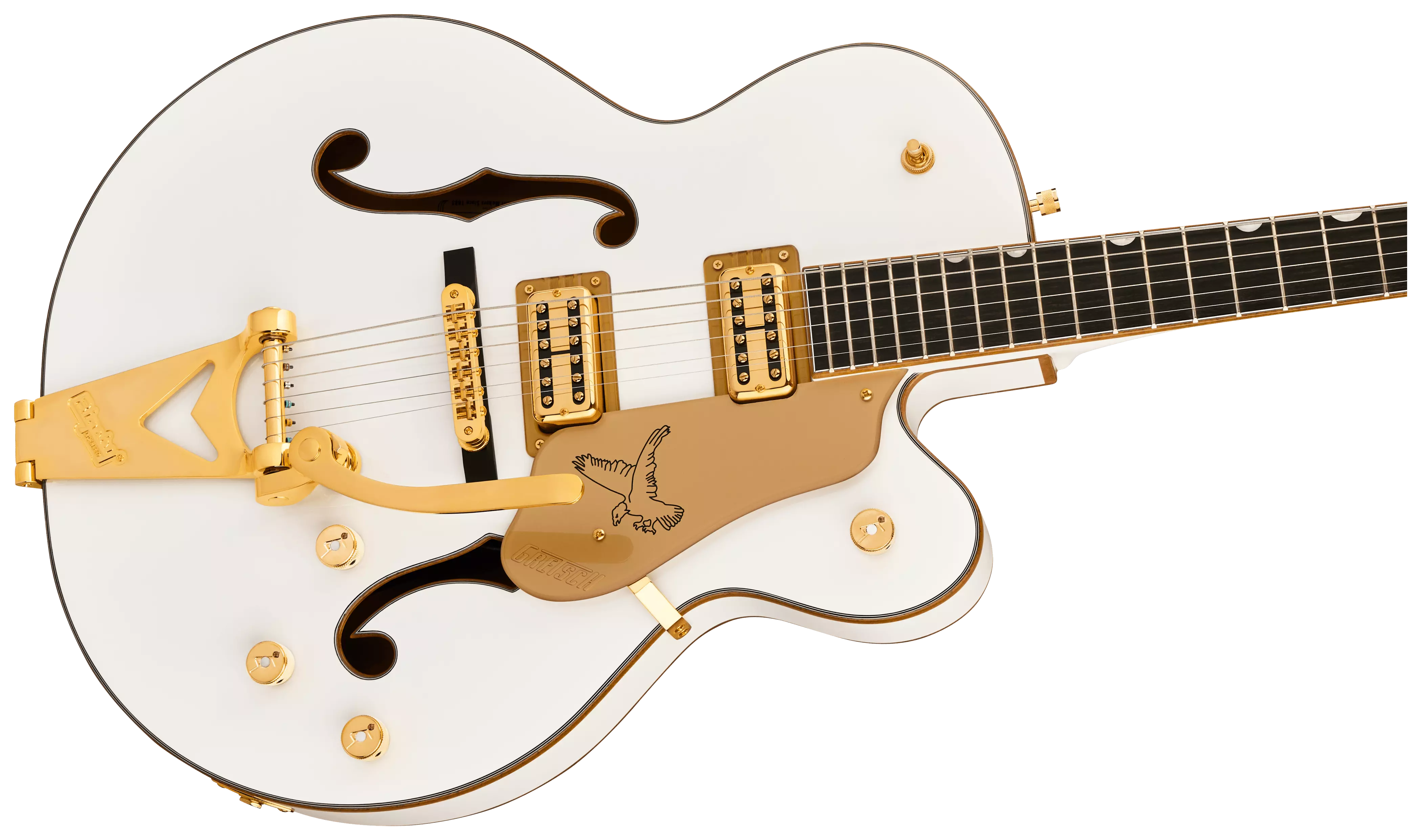 Gretsch Synchromatic Falcon Hollow Body SC Bigsby EB Snowcrest White 2
