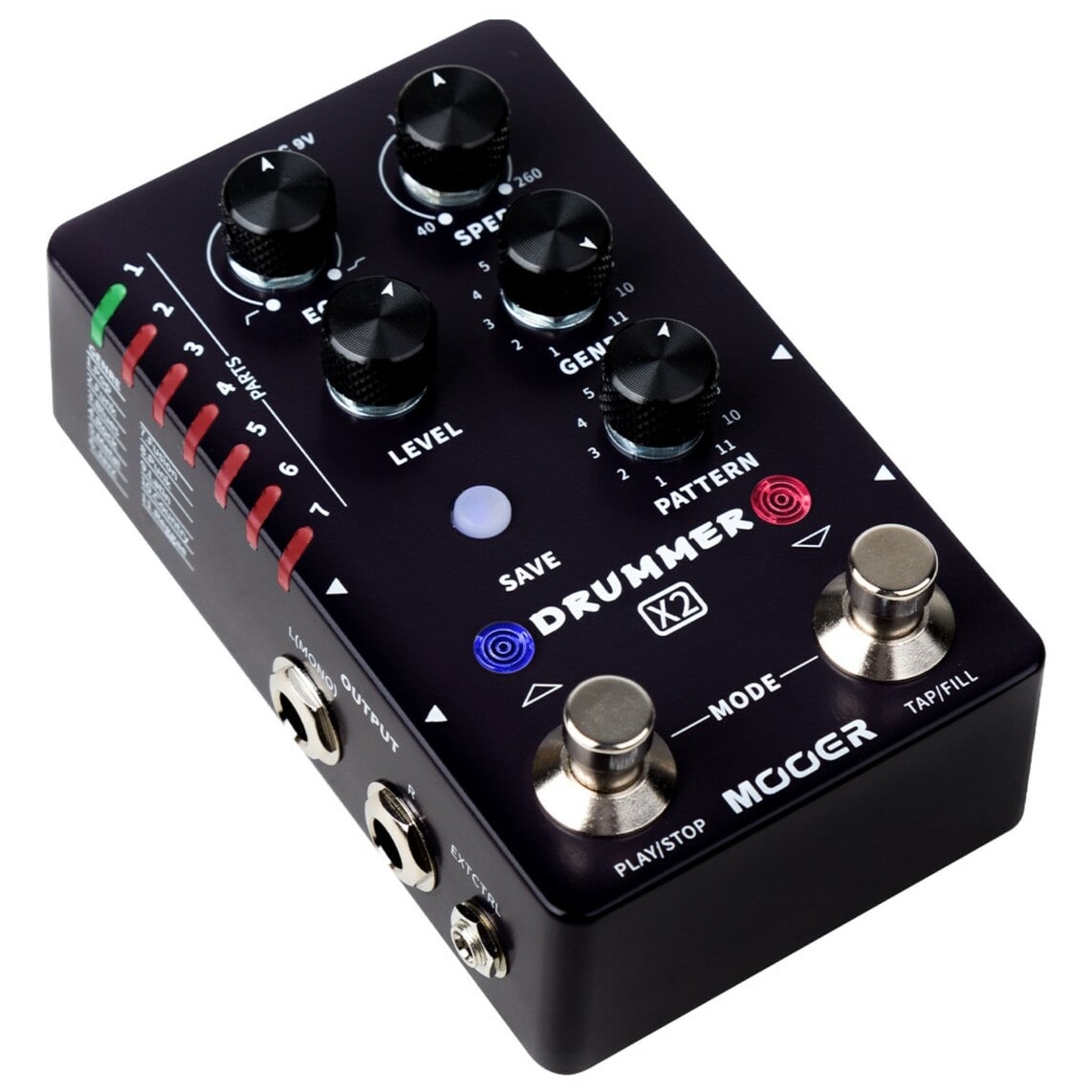 Mooer Drummer X2 - Stereo Drum Machine Pedal 7