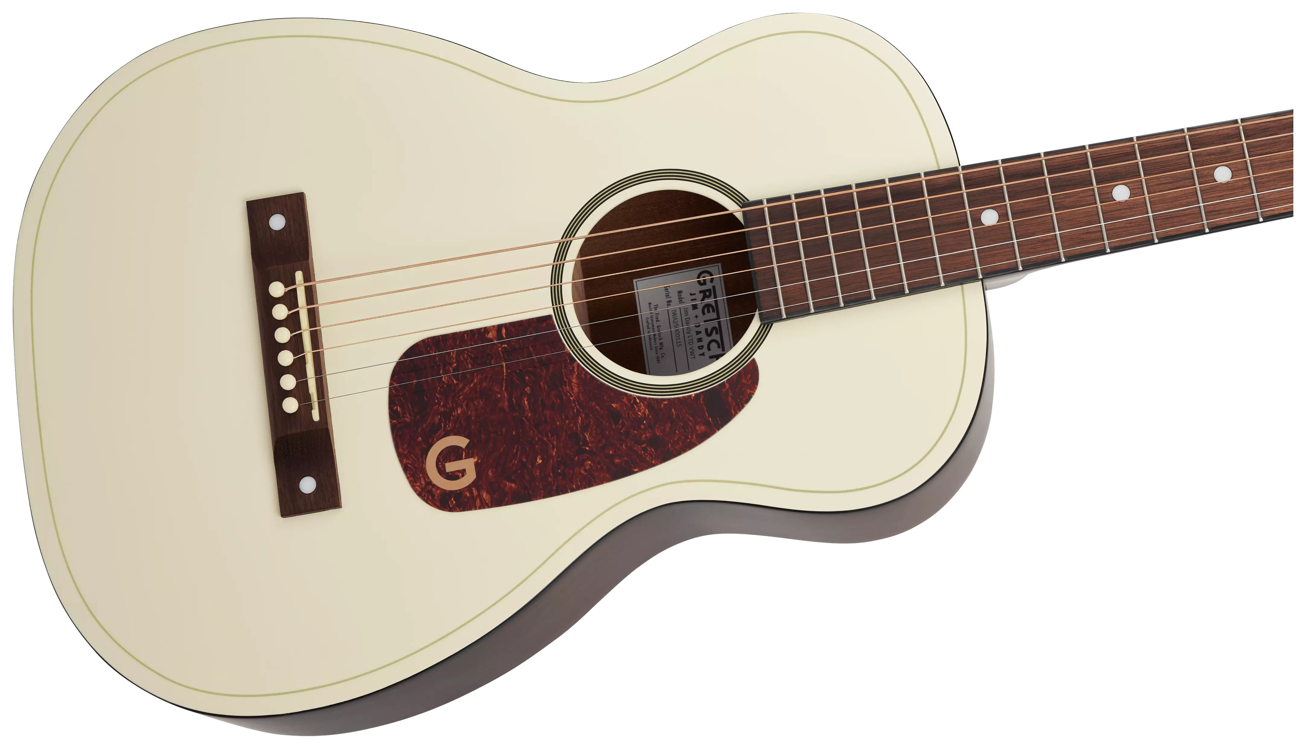 Gretsch LTD Jim Dandy Parlor WLN Vintage White 4