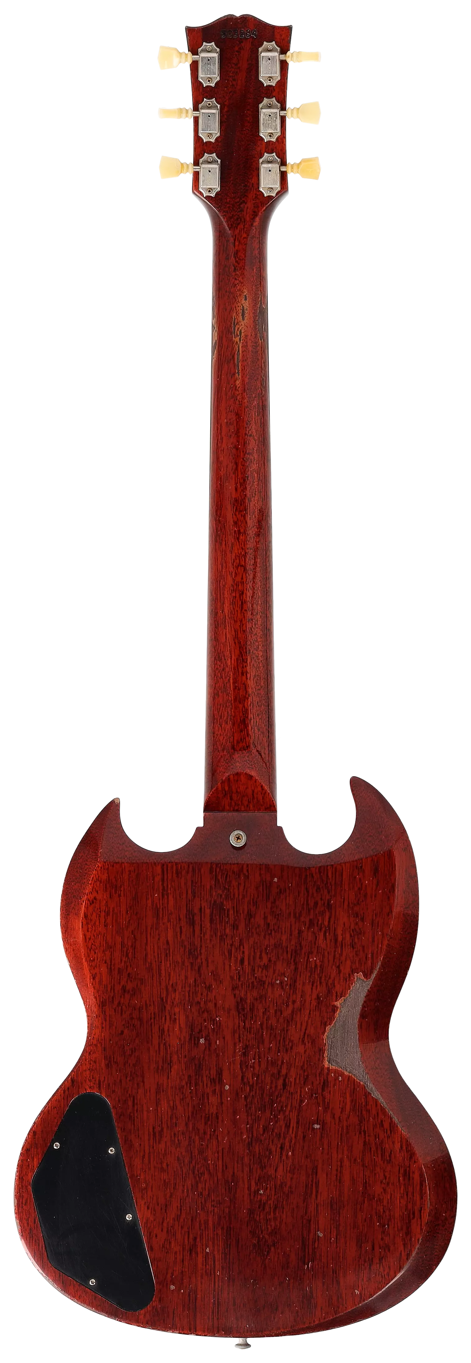 Gibson 64 SG Standard Cherry Long Maestro Heavy Aged Murphy Lab 2