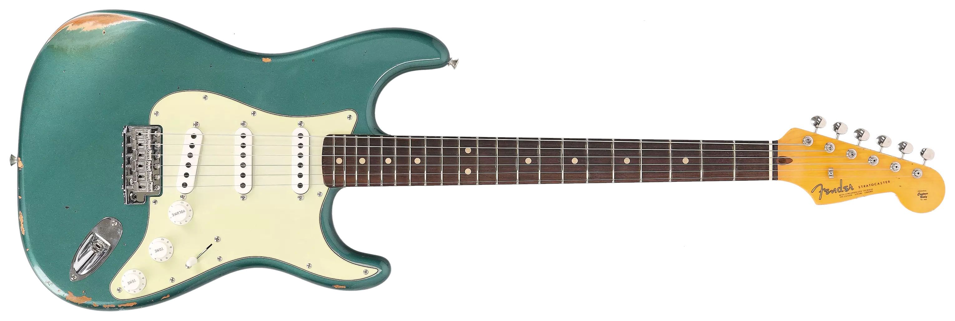 Fender Custom Shop 1963 Stratocaster Relic Aged Sherwood Green Metallic #1 1