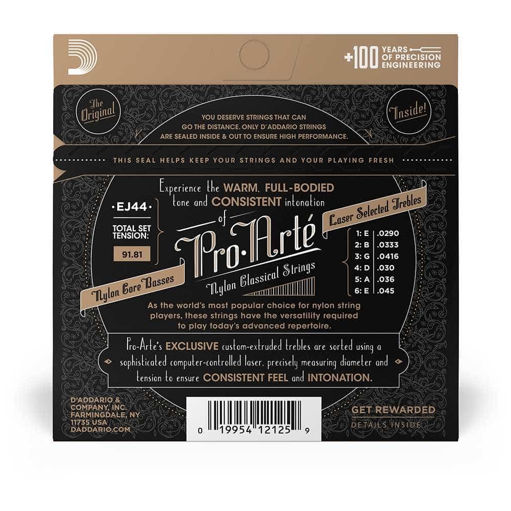 D’Addario - D’Addario EJ44 - ProArté Classical Nylon, Extra Hard Tension 029-045 - 2