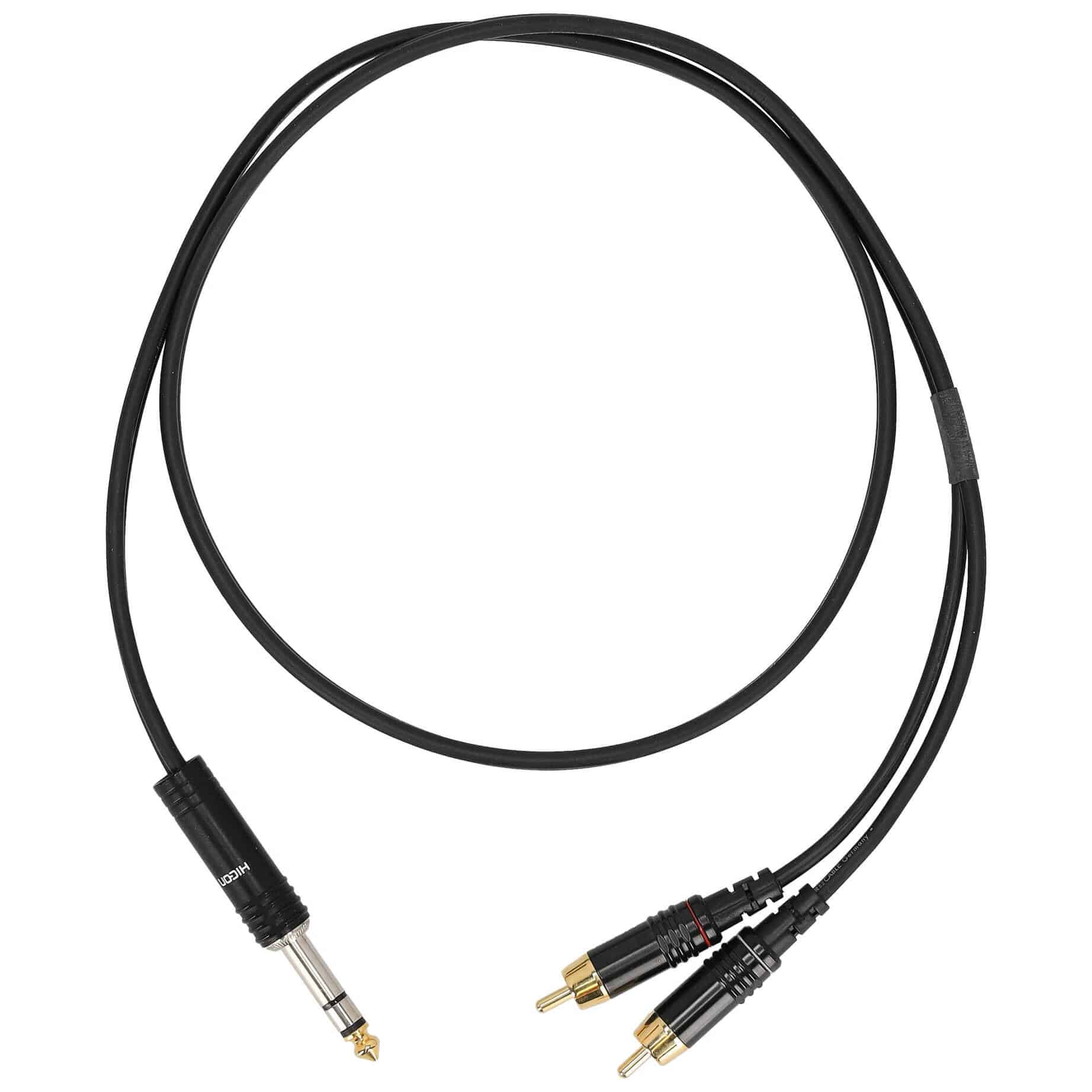 Sommer Cable ON56-0100-SW SC-Onyx Klinke Stereo Male - 2 x Cinch Male 1 Meter