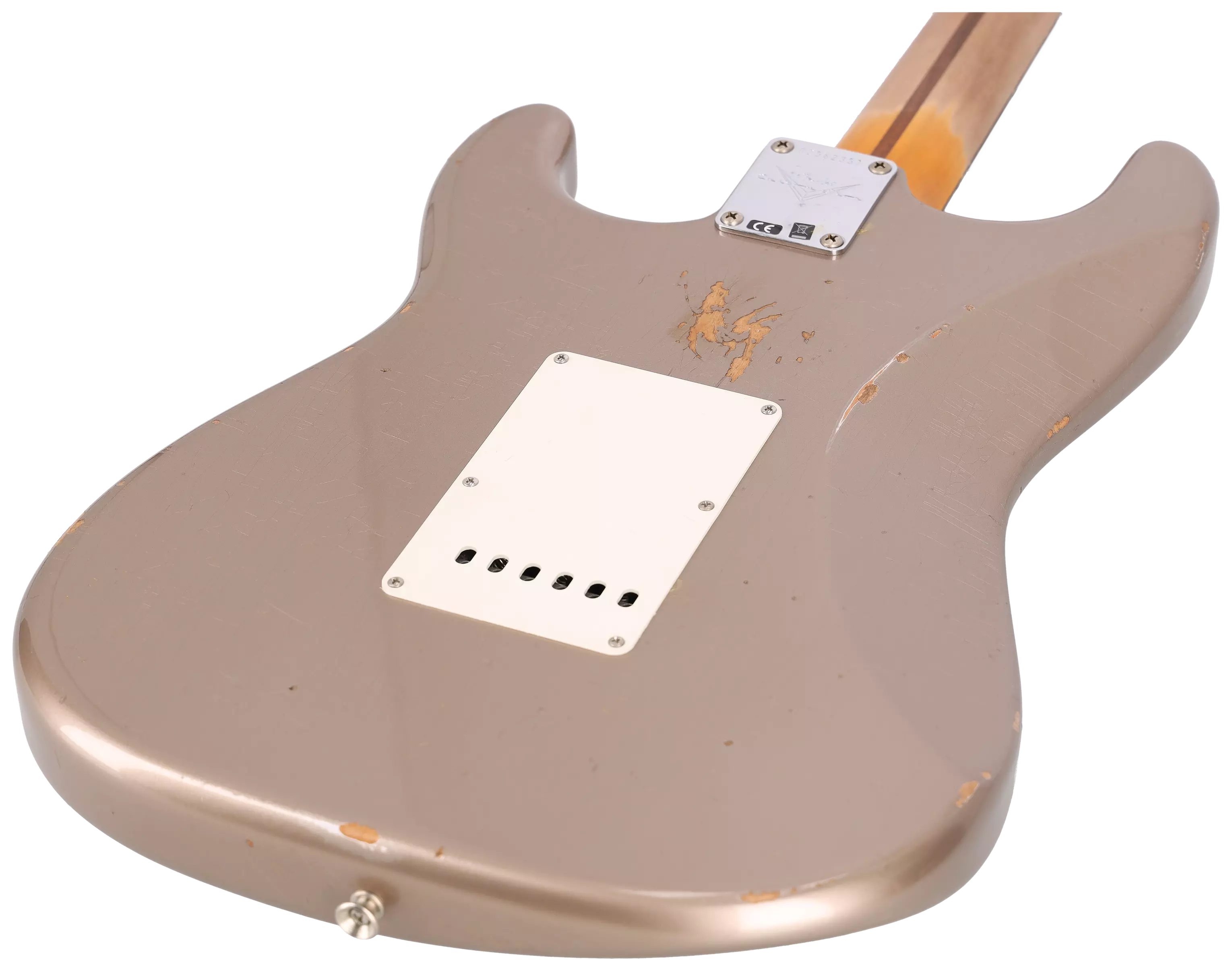 Fender Custom Shop 1963 Stratocaster Relic Aged Shoreline Gold Metallic 7