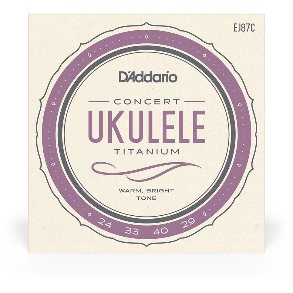 D’Addario - D’Addario EJ87C - Ukulele Concert Titanium 024-029 - 1